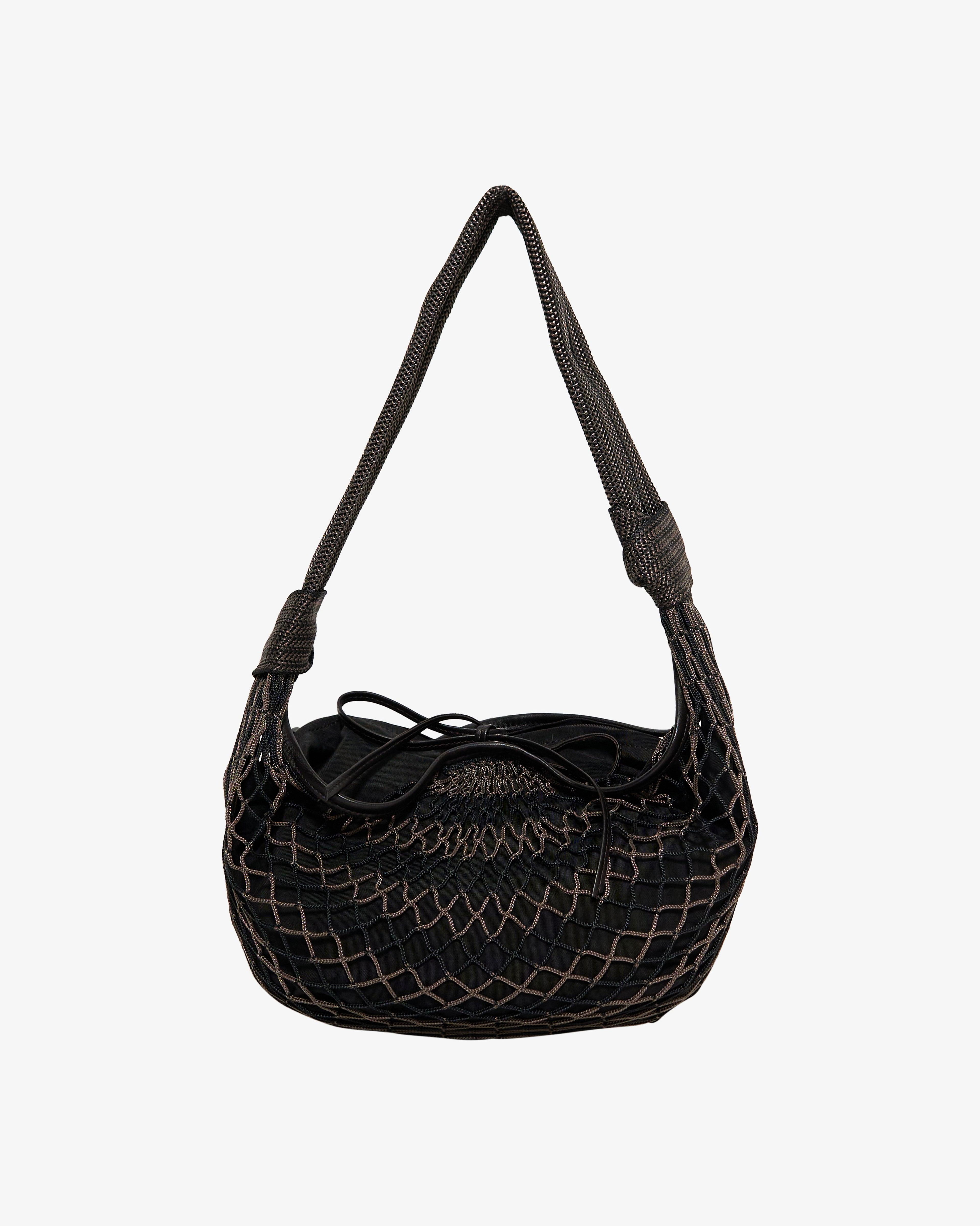 Lemaire - Men's Fortune Croissant Filt Bag - (Stripes) by LEMAIRE