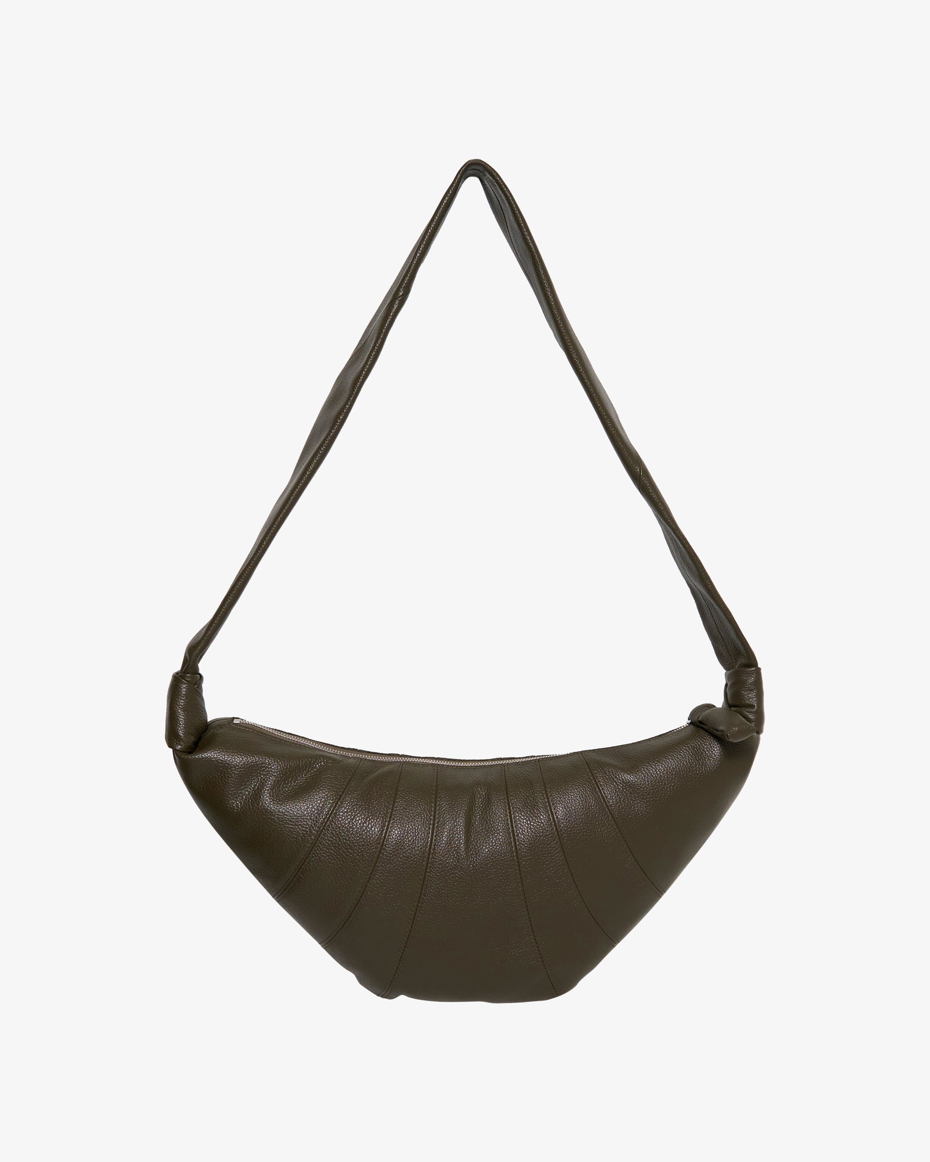 Lemaire - Men's Medium Croissant Bag - (Dark Olive) by LEMAIRE