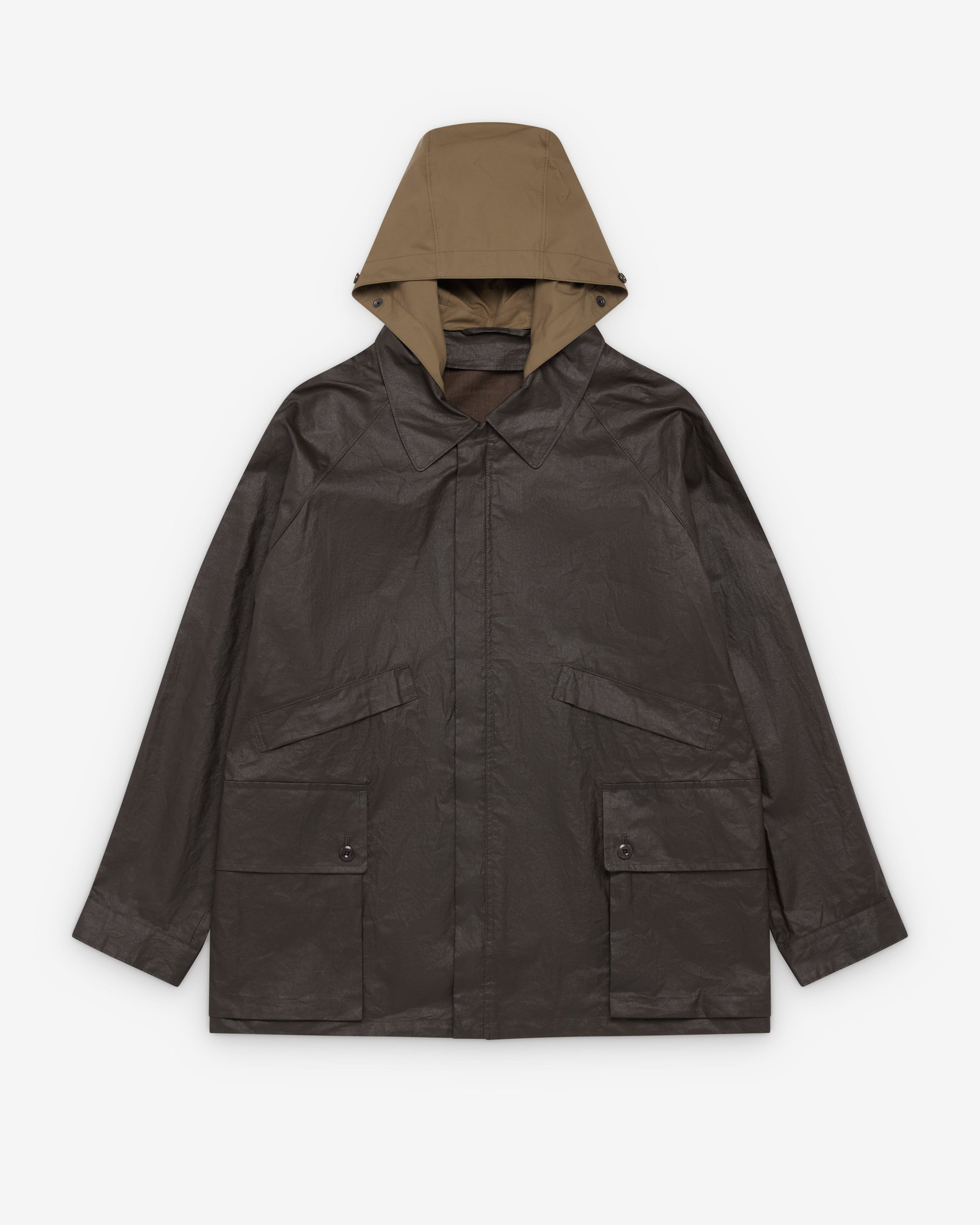 Lemaire  - Men's Rain Jacket With Detachable Hood - (Bronze) by LEMAIRE