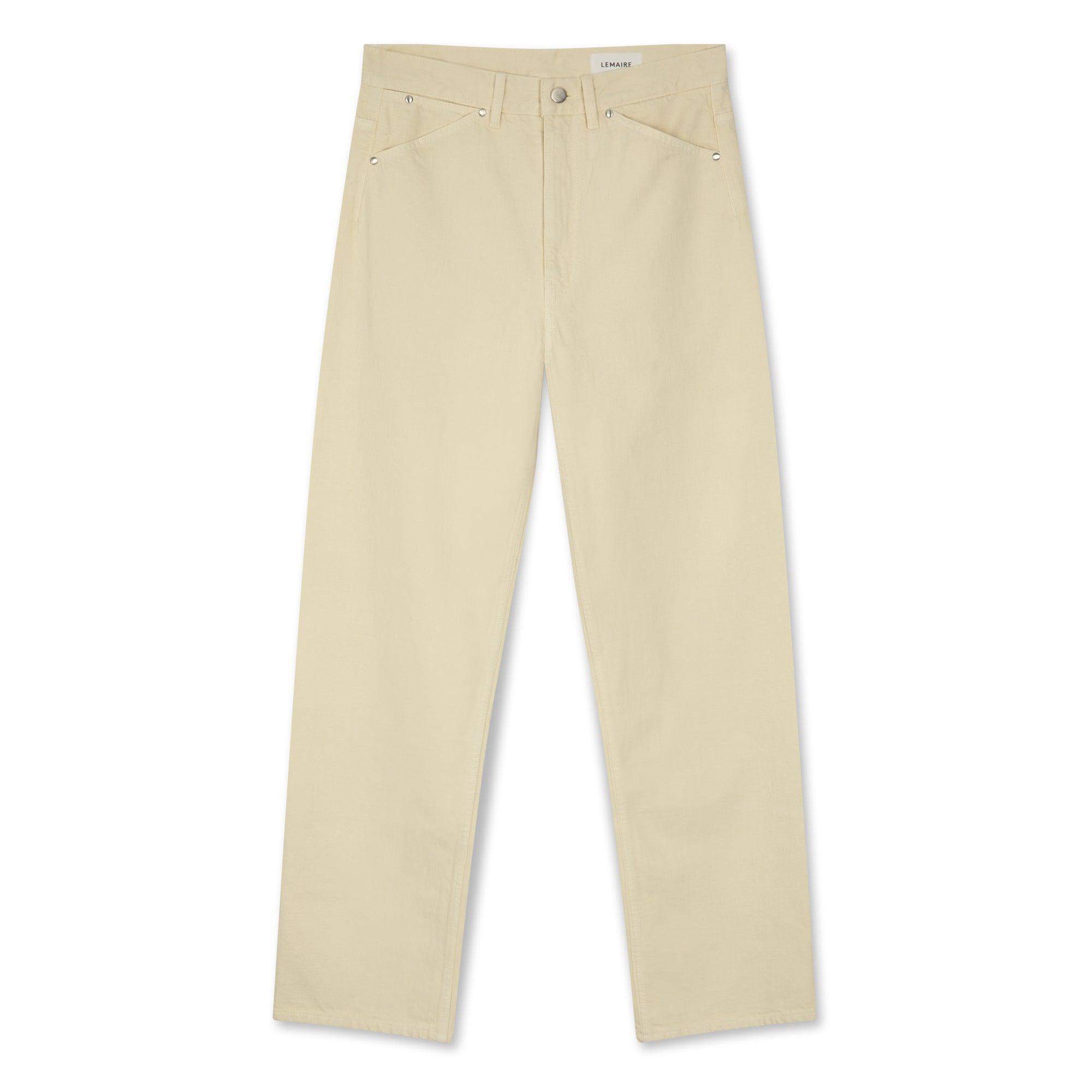 Lemaire - Men’s Seamless Jeans - (Misty Ivory) by LEMAIRE