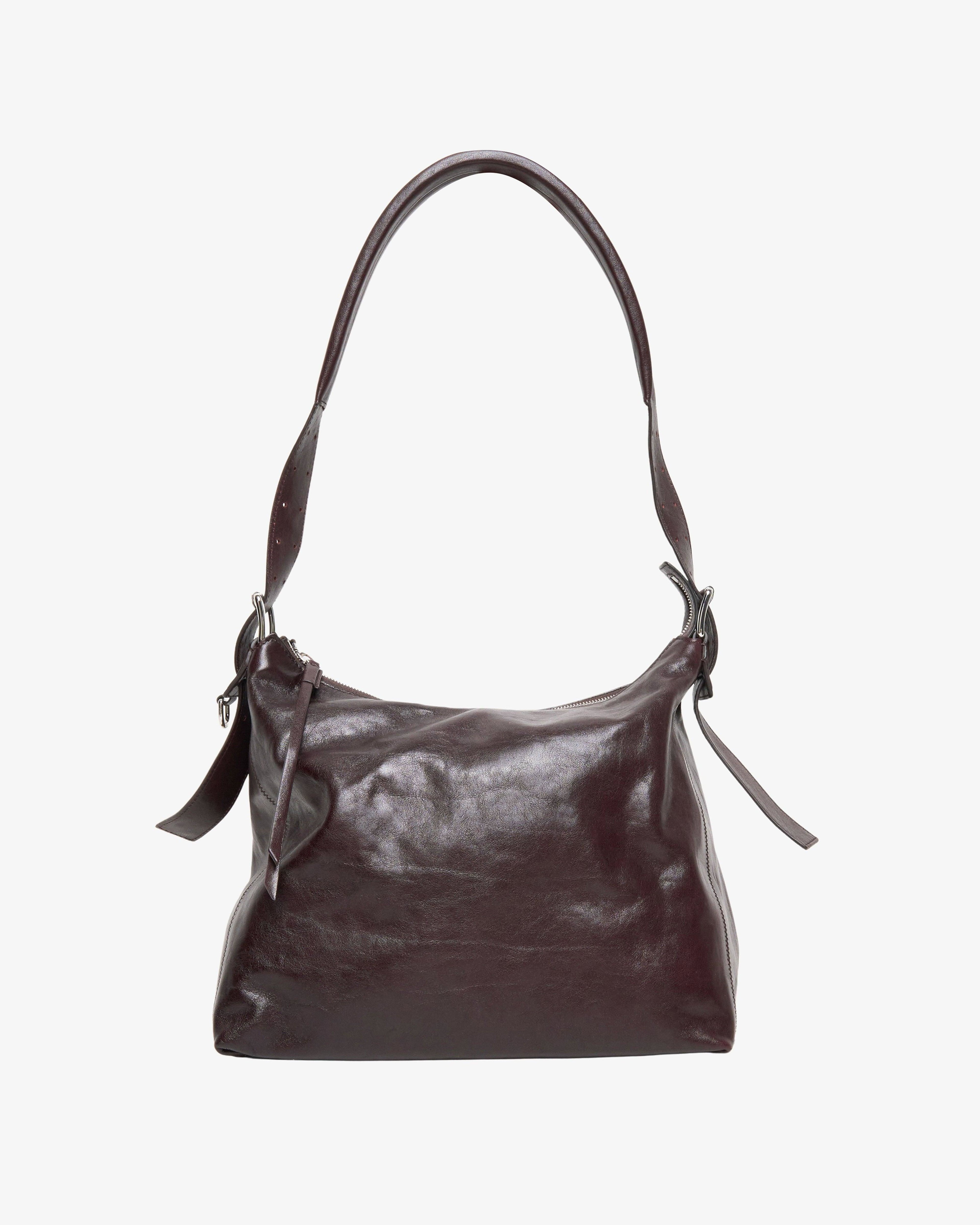 Lemaire - Men's Small Belted Hobo Bag - (Burgundy) by LEMAIRE