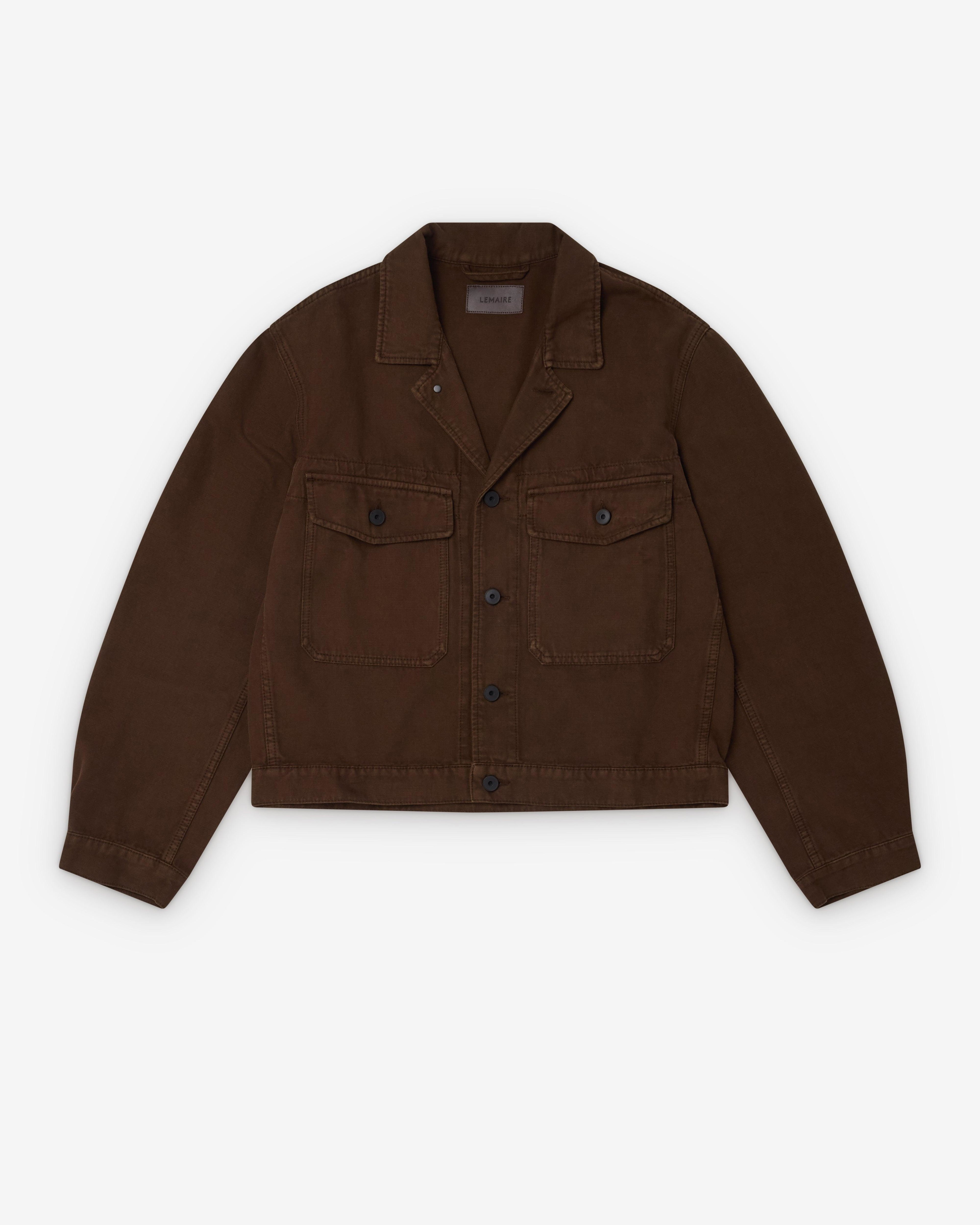 Lemaire - Men's Trucker Jacket - (Dyed Broken Twill) by LEMAIRE