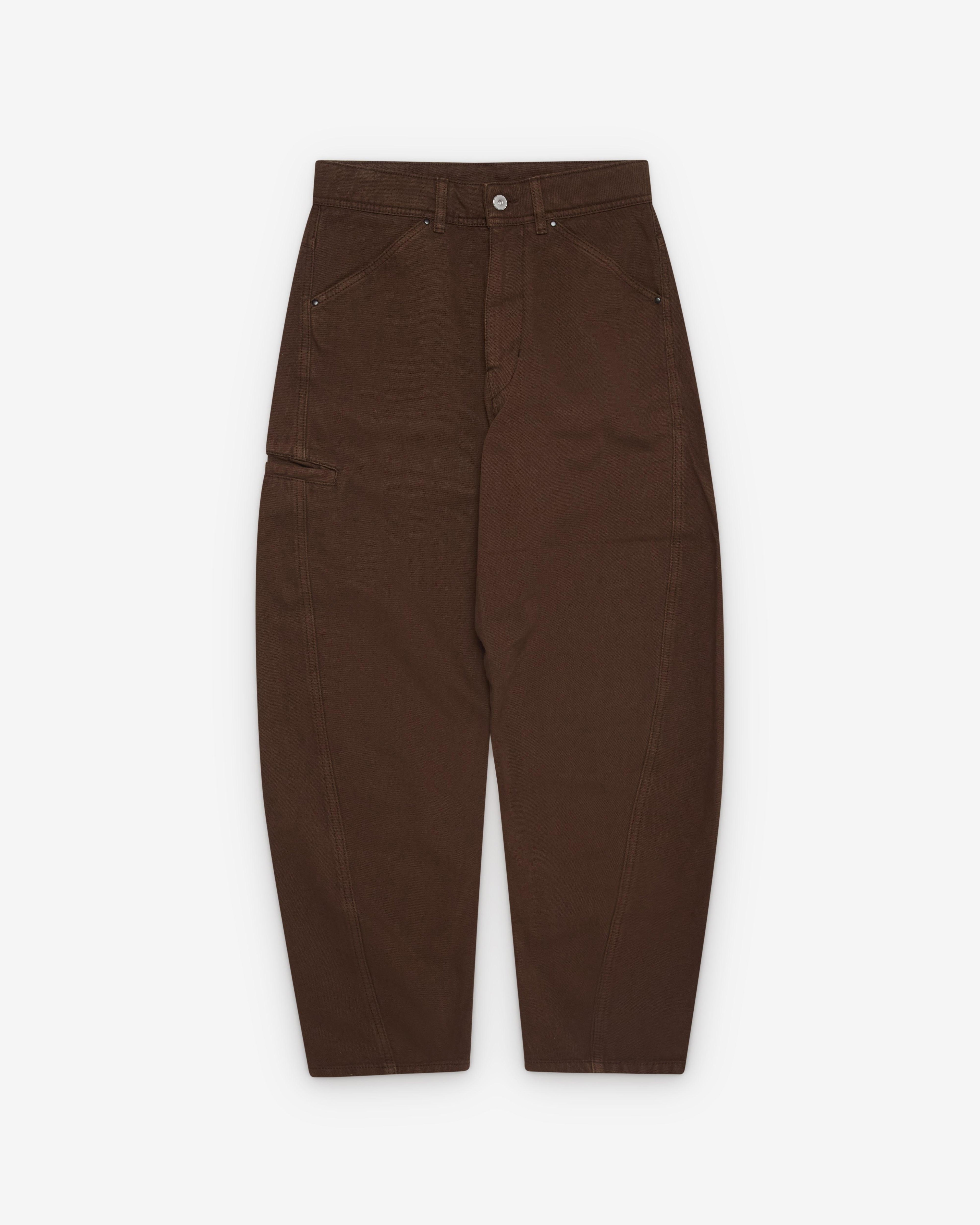 Lemaire  - Men's Twisted Workwear Pants - (Cacao) by LEMAIRE