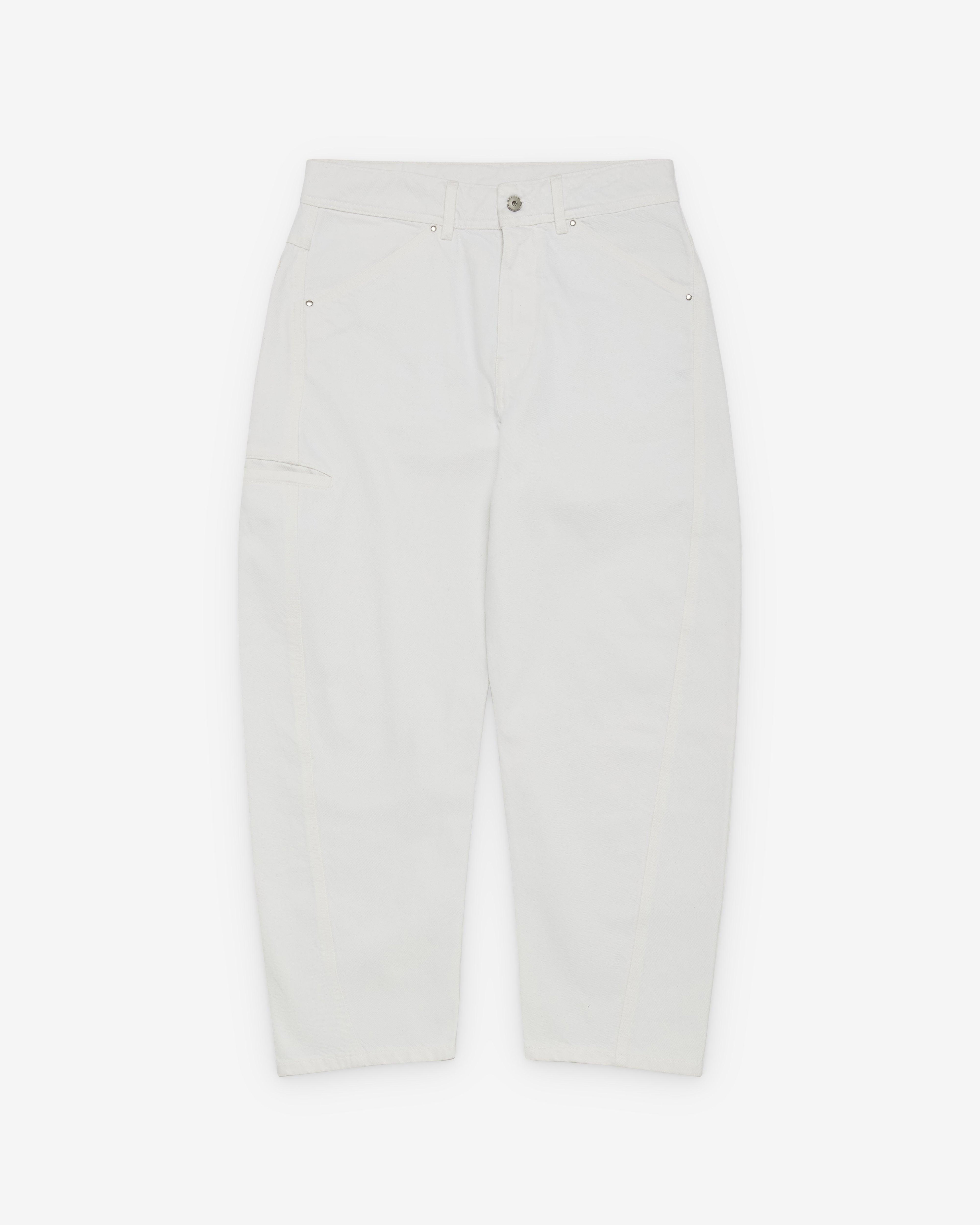 Lemaire  - Men's Twisted Workwear Pants - (White) by LEMAIRE