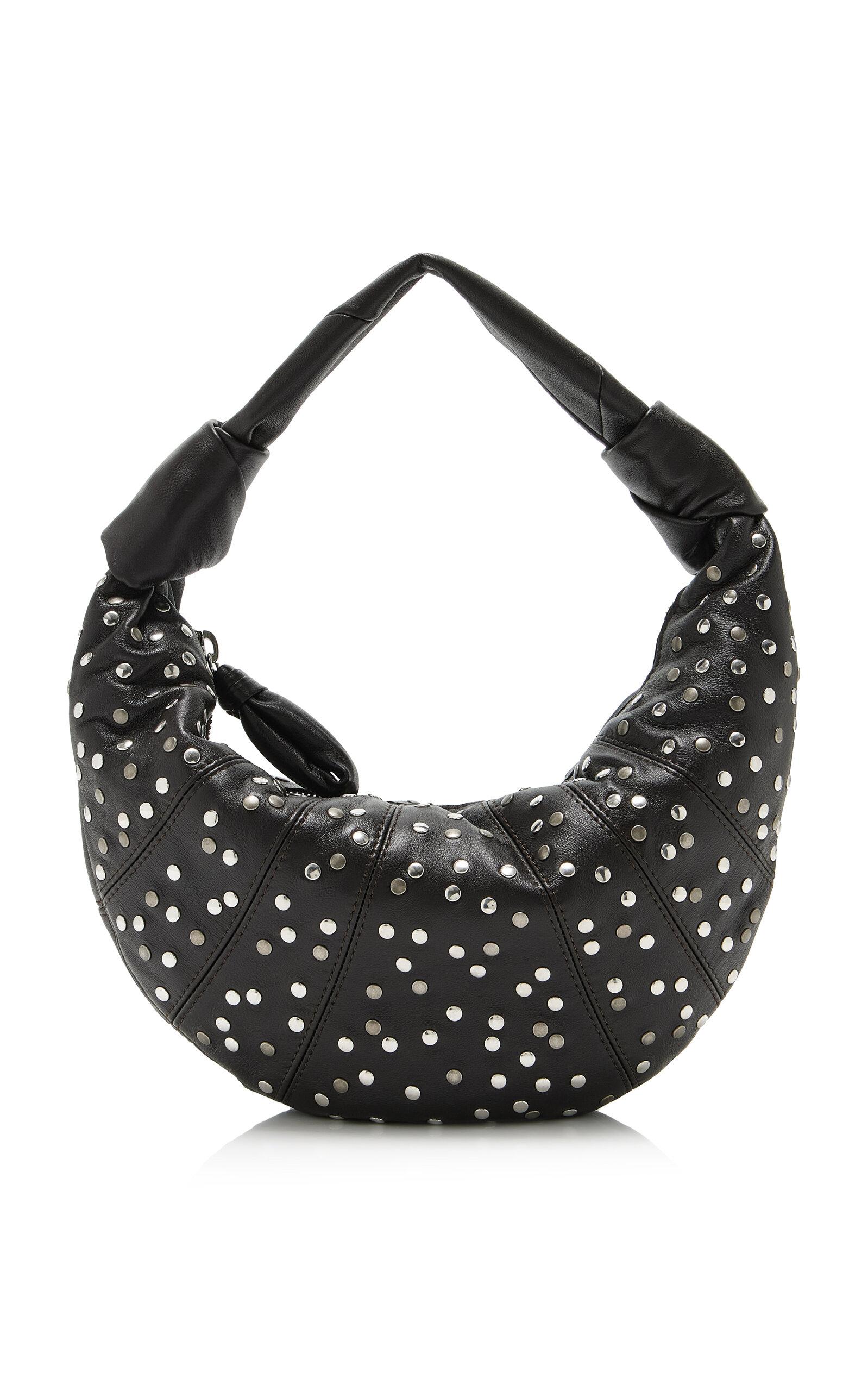 Lemaire Mini Fortune Croissant Studded Leather Hobo Bag - Moda Operandi by LEMAIRE
