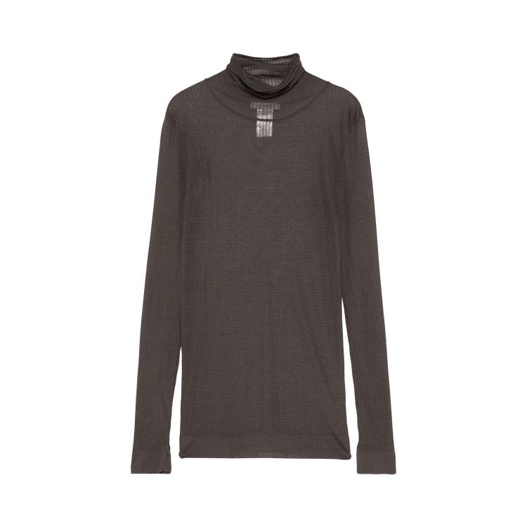 Lemaire Seamless High Neck Top 'Dark Brown' by LEMAIRE