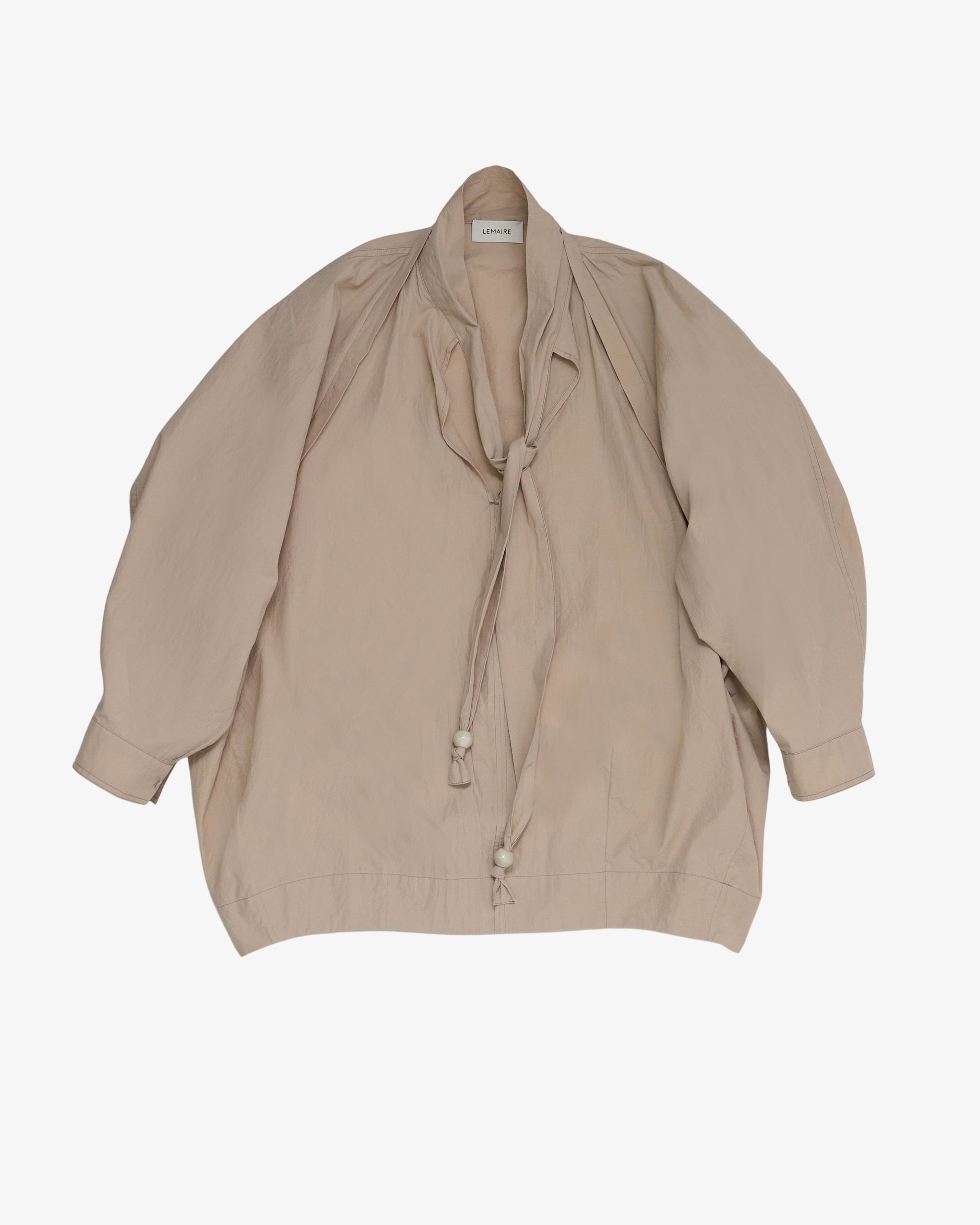 Lemaire - Women's Blouse With Scarf - (Beige) by LEMAIRE