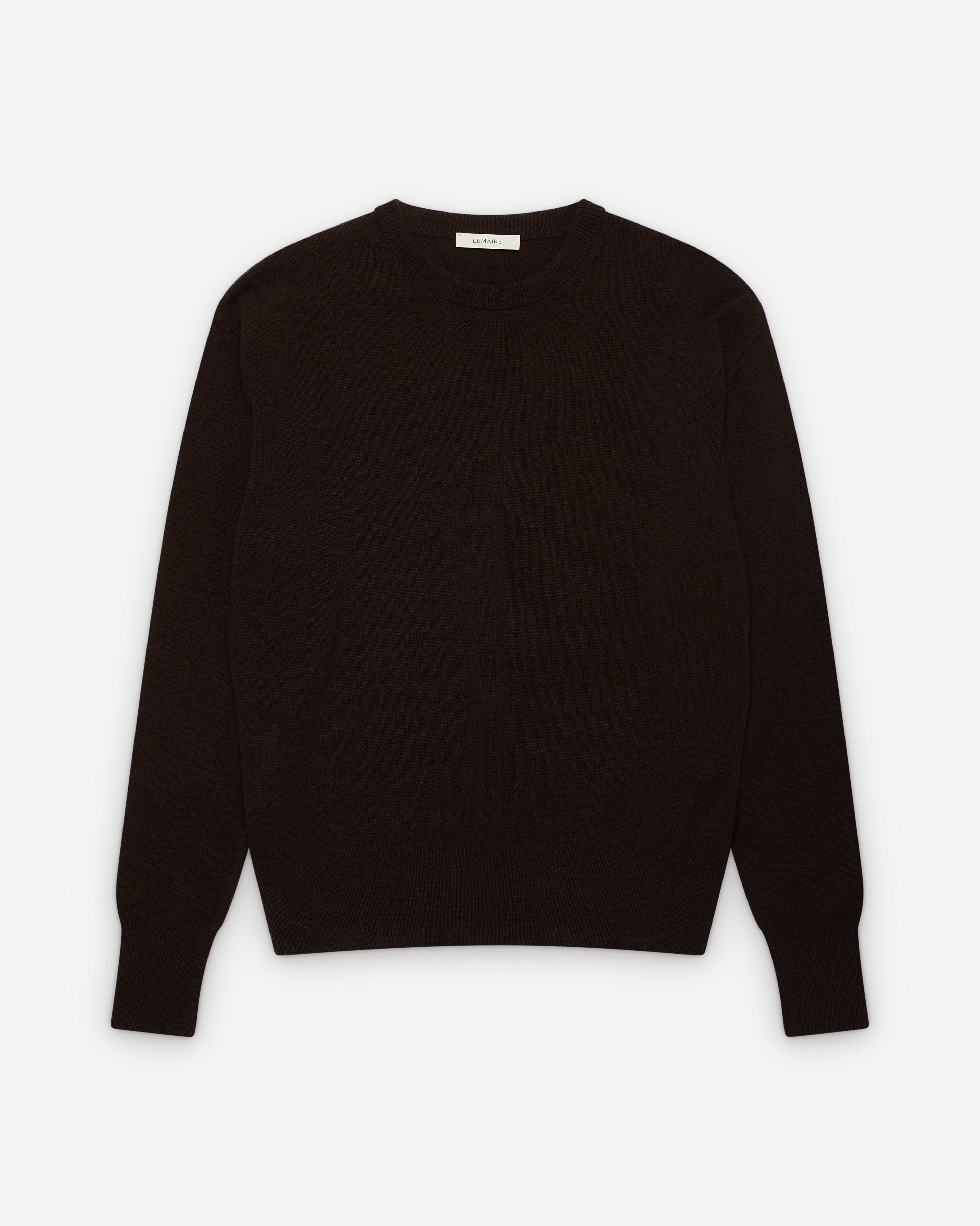 Lemaire  - Women's Crew Neck Sweater - (Ebony) by LEMAIRE