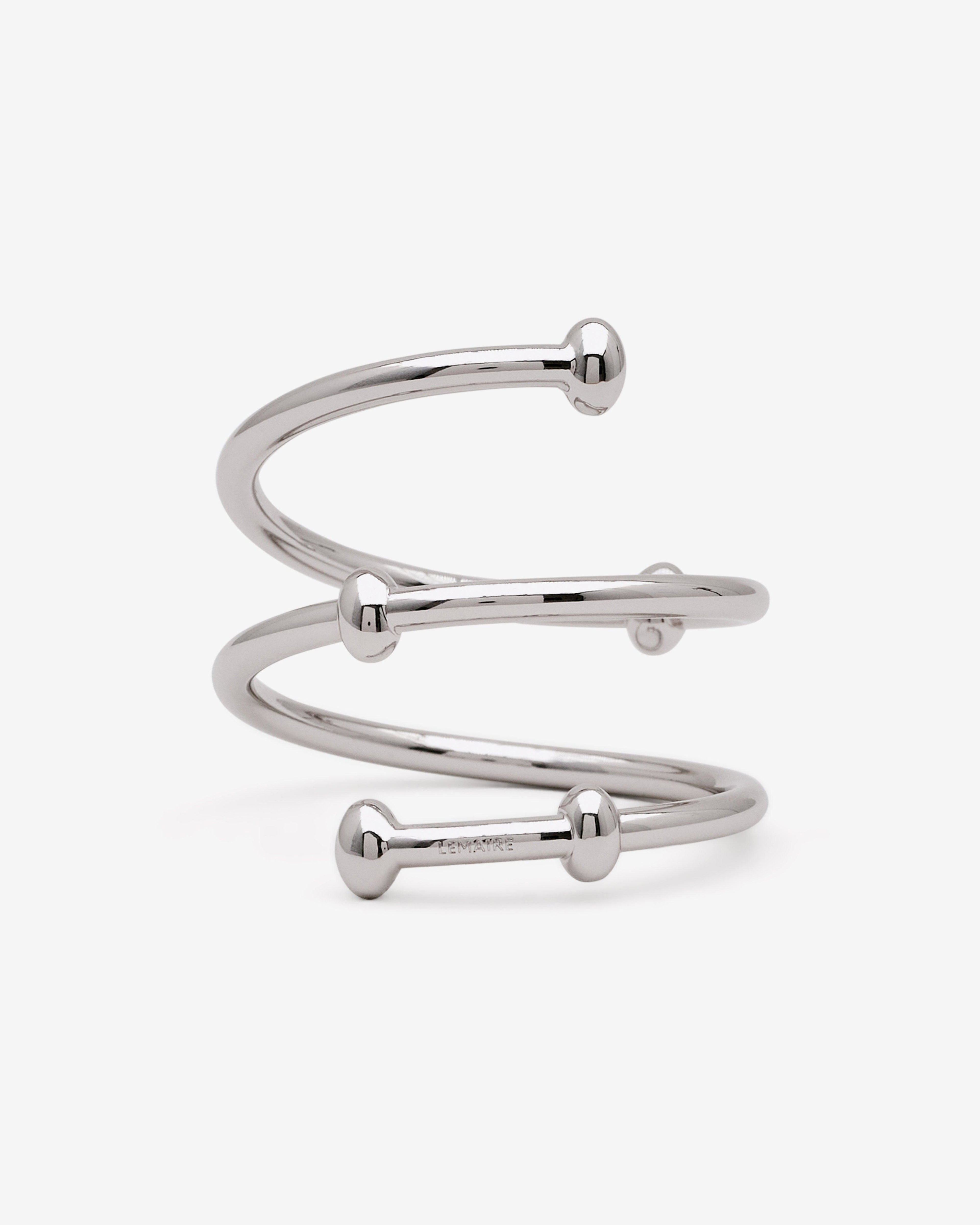 Lemaire - Women’s Croissant Bag Spiral Jewelry - (Silver) by LEMAIRE