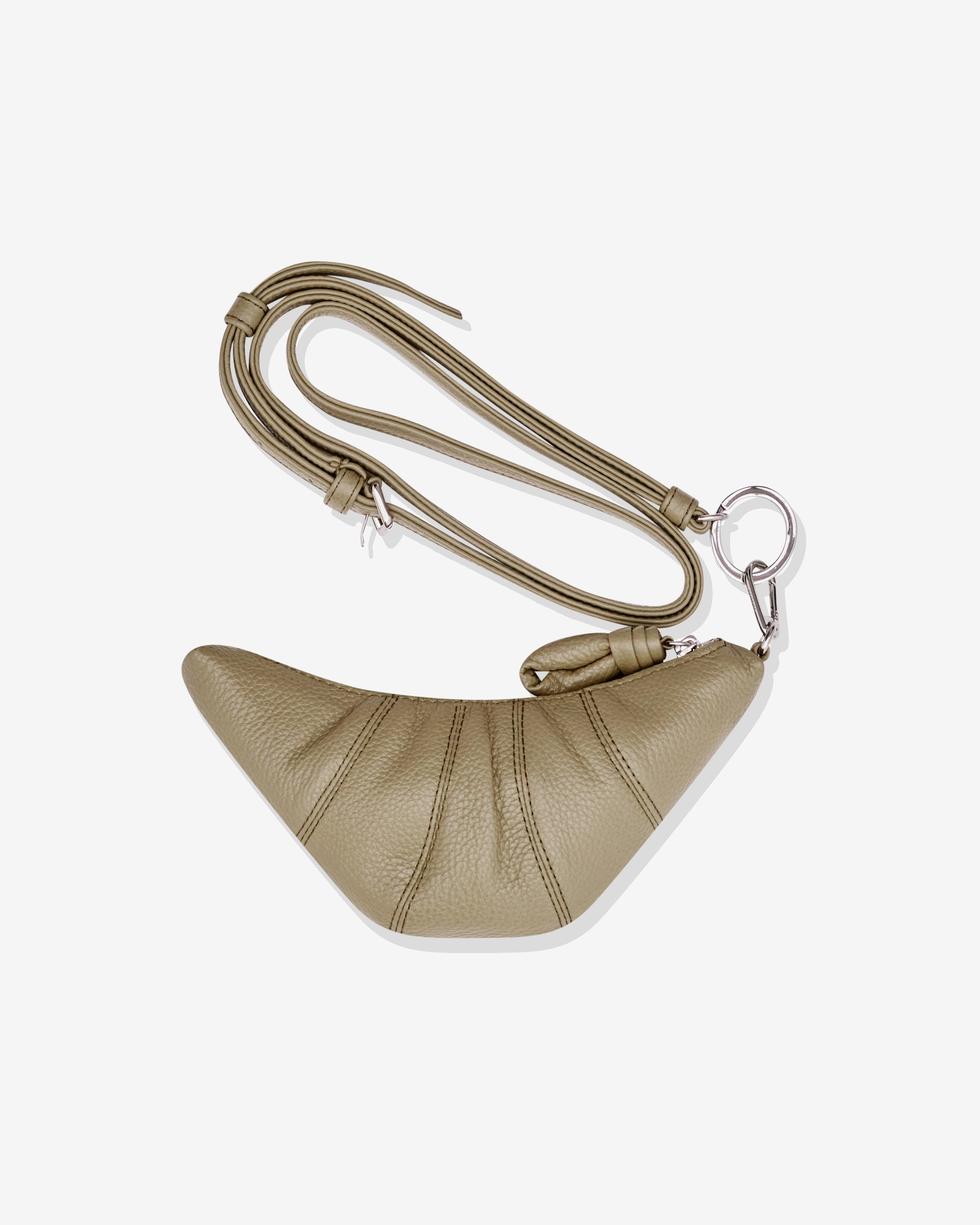 Lemaire - Women’s Crossbody Croissant Coin Purse - (Beige) by LEMAIRE