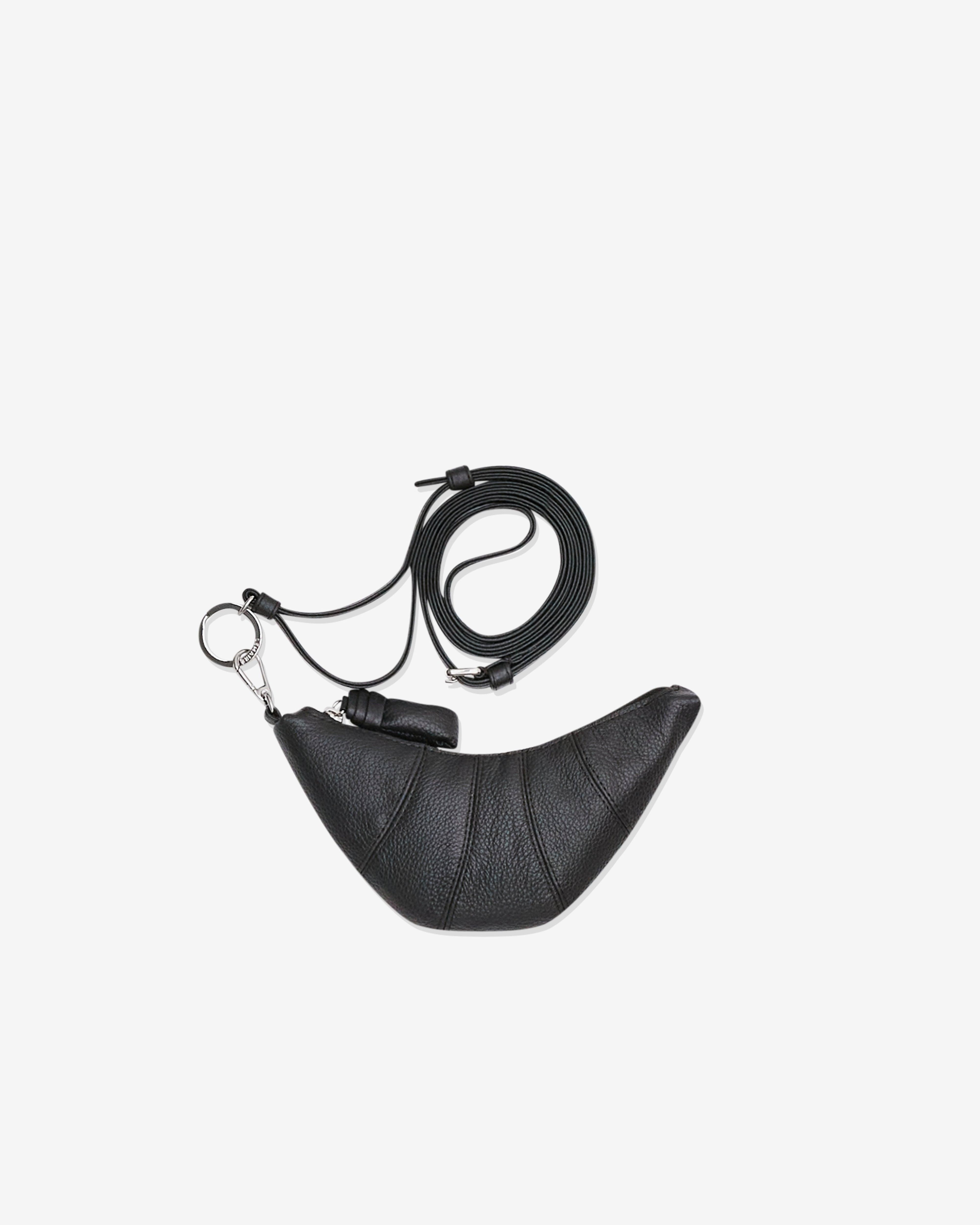 Lemaire - Women’s Crossbody Croissant Coin Purse - (Brown) by LEMAIRE