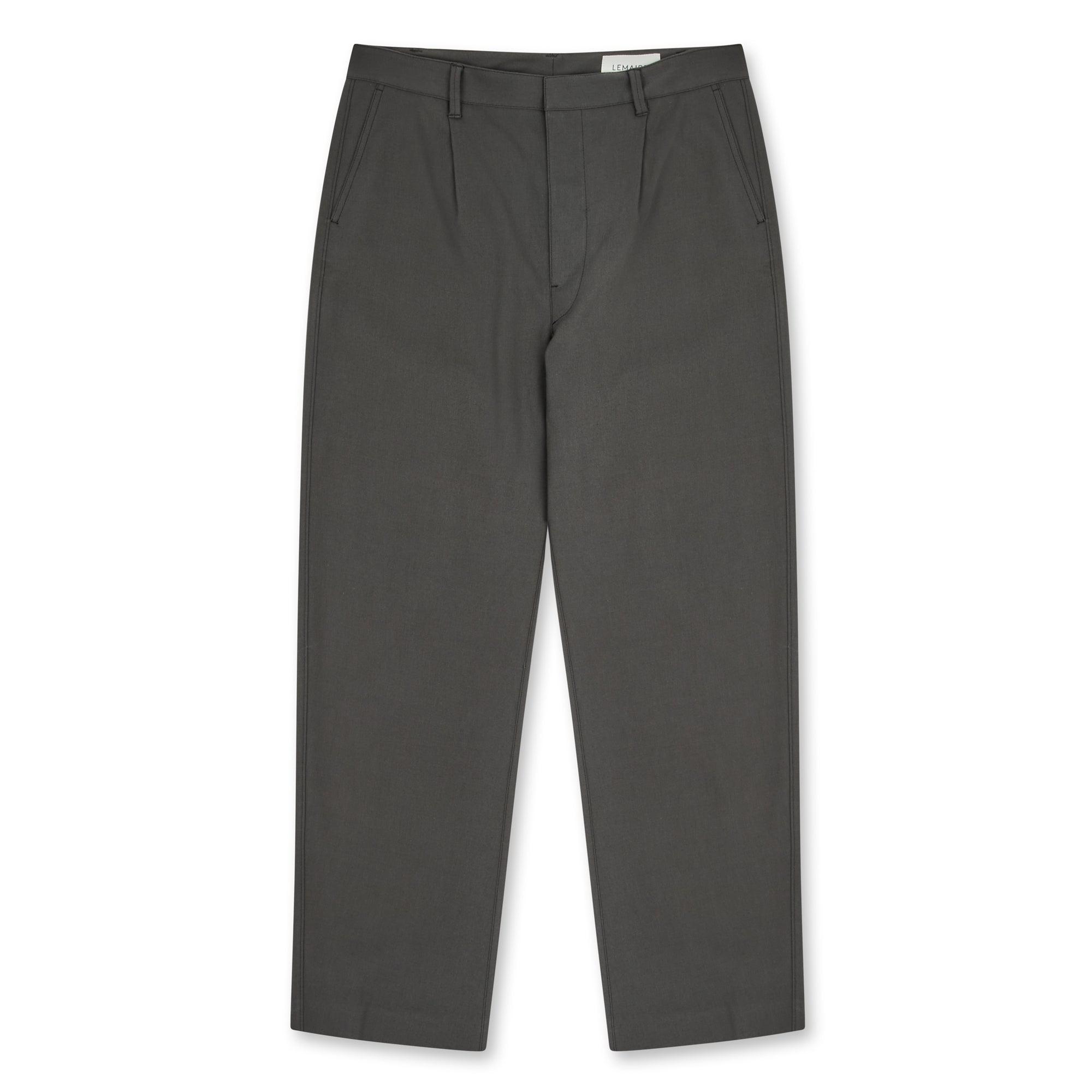 Lemaire - Women’s Curved Suit Pants - (Ash Black) by LEMAIRE