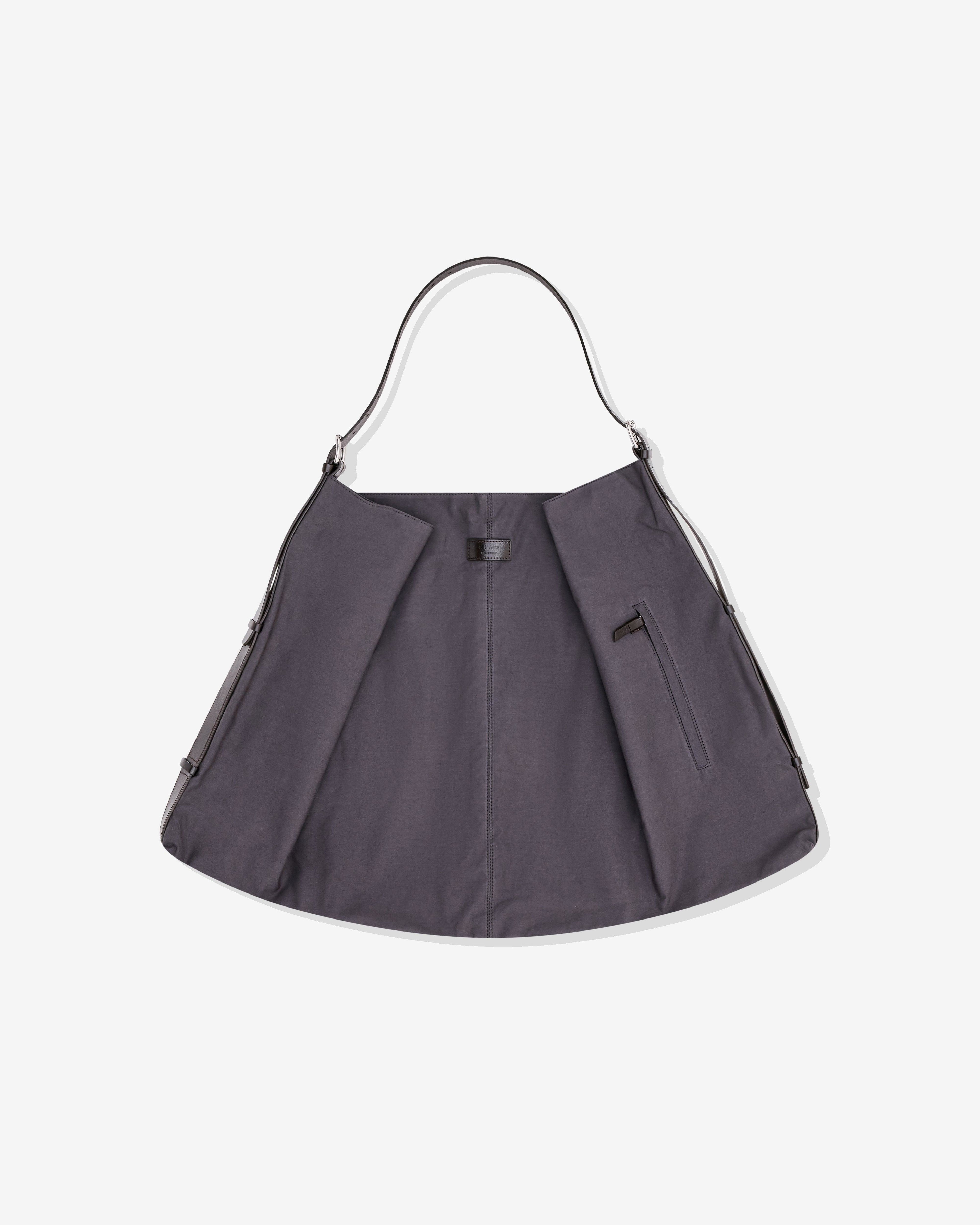 Lemaire - Women’s Flag Hobo Bag - (Ash Black) by LEMAIRE