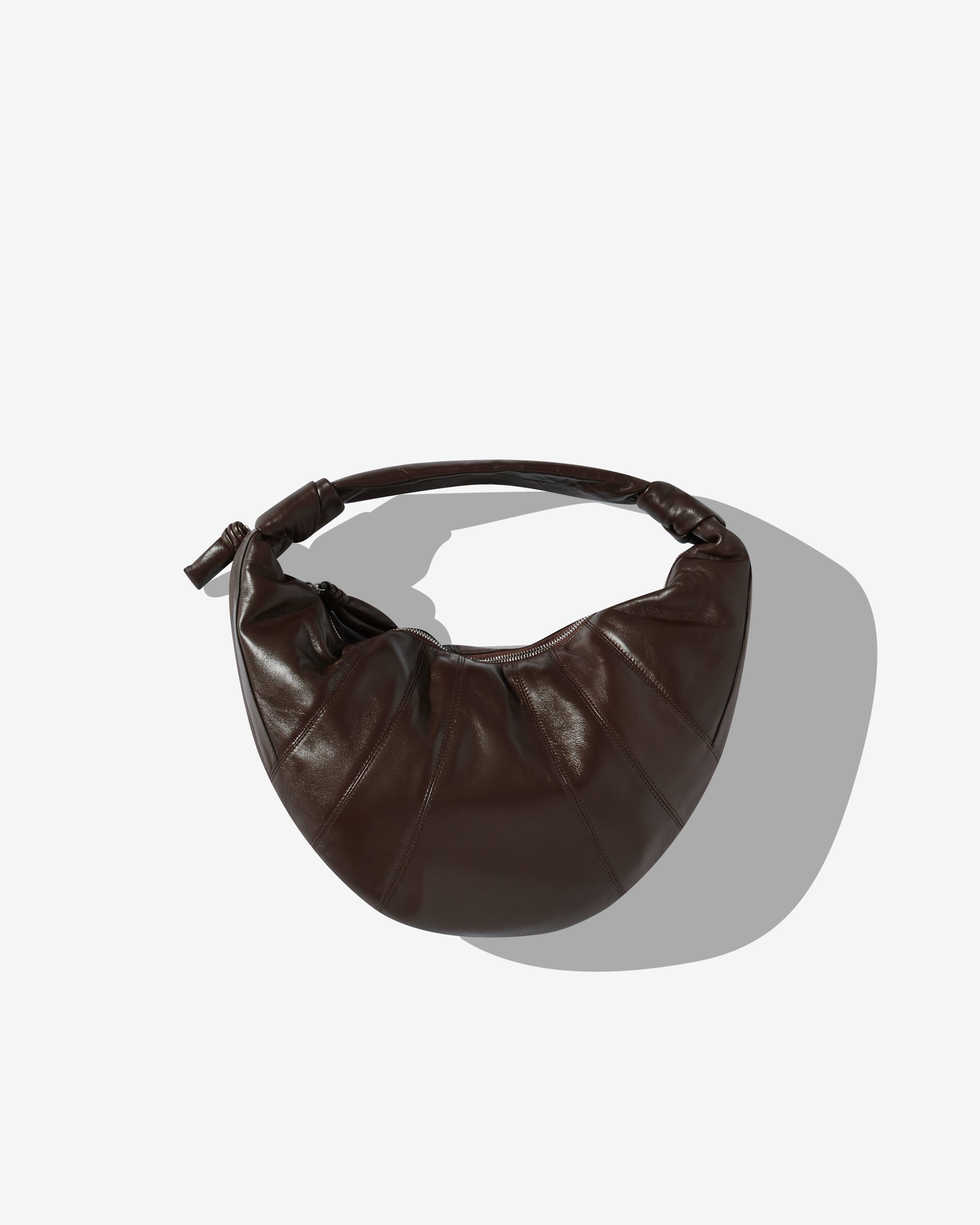 Lemaire - Women’s Fortune Croissant Bag - (Dark Tobacco) by LEMAIRE