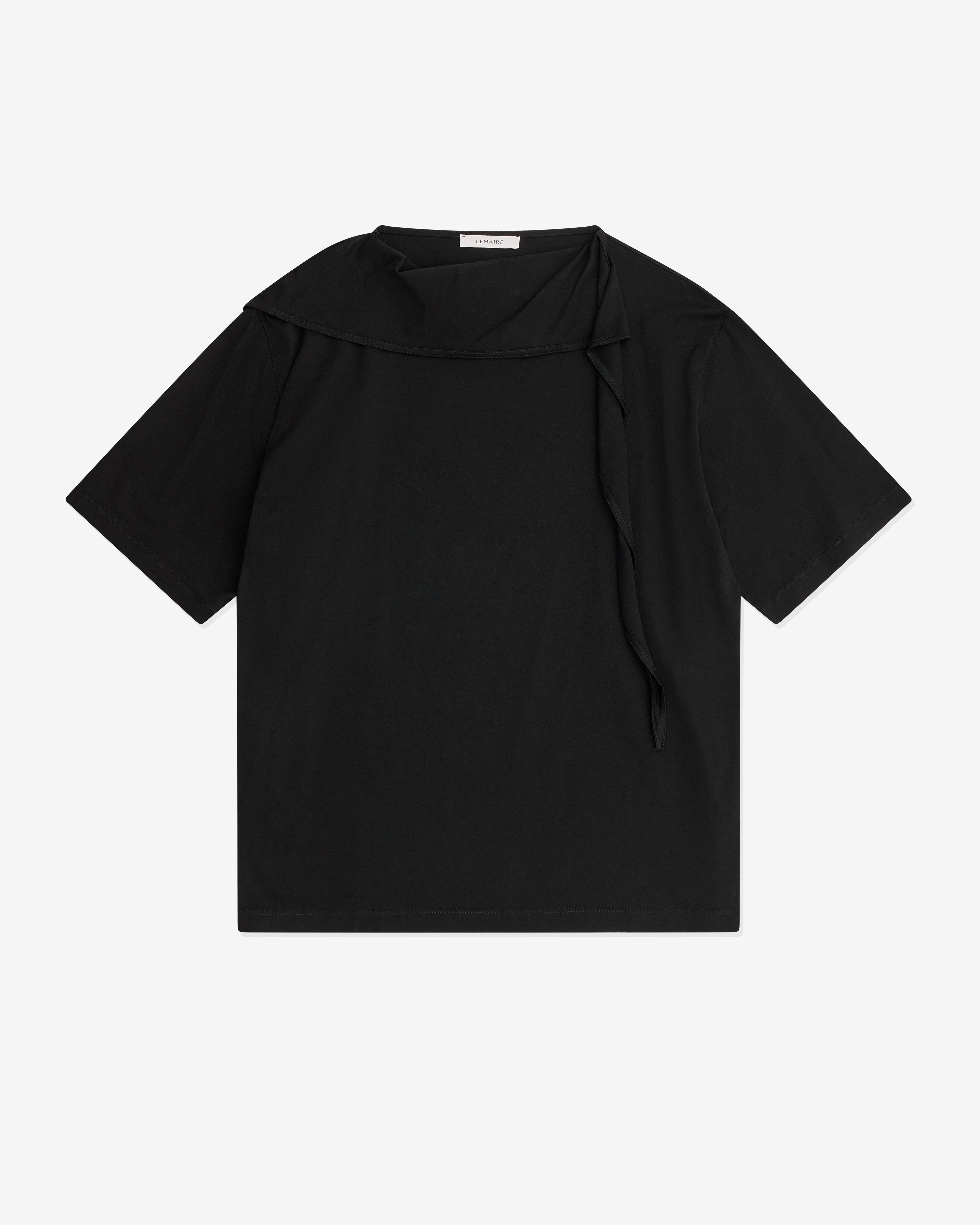 Lemaire - Women’s Foulard T-Shirt - (Black) by LEMAIRE