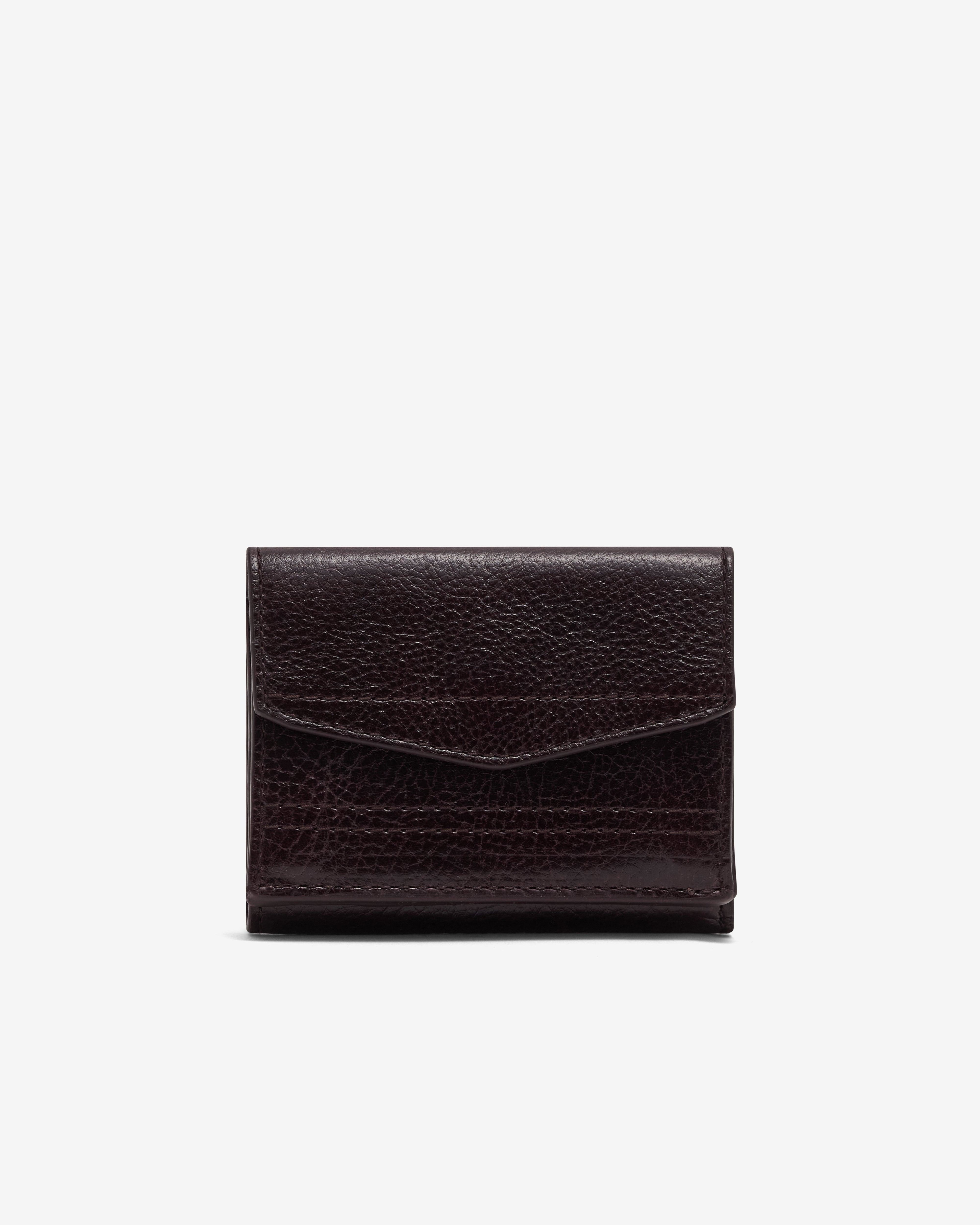 Lemaire - Women's Gear Trifold Wallet - (Dark Eggplant) by LEMAIRE