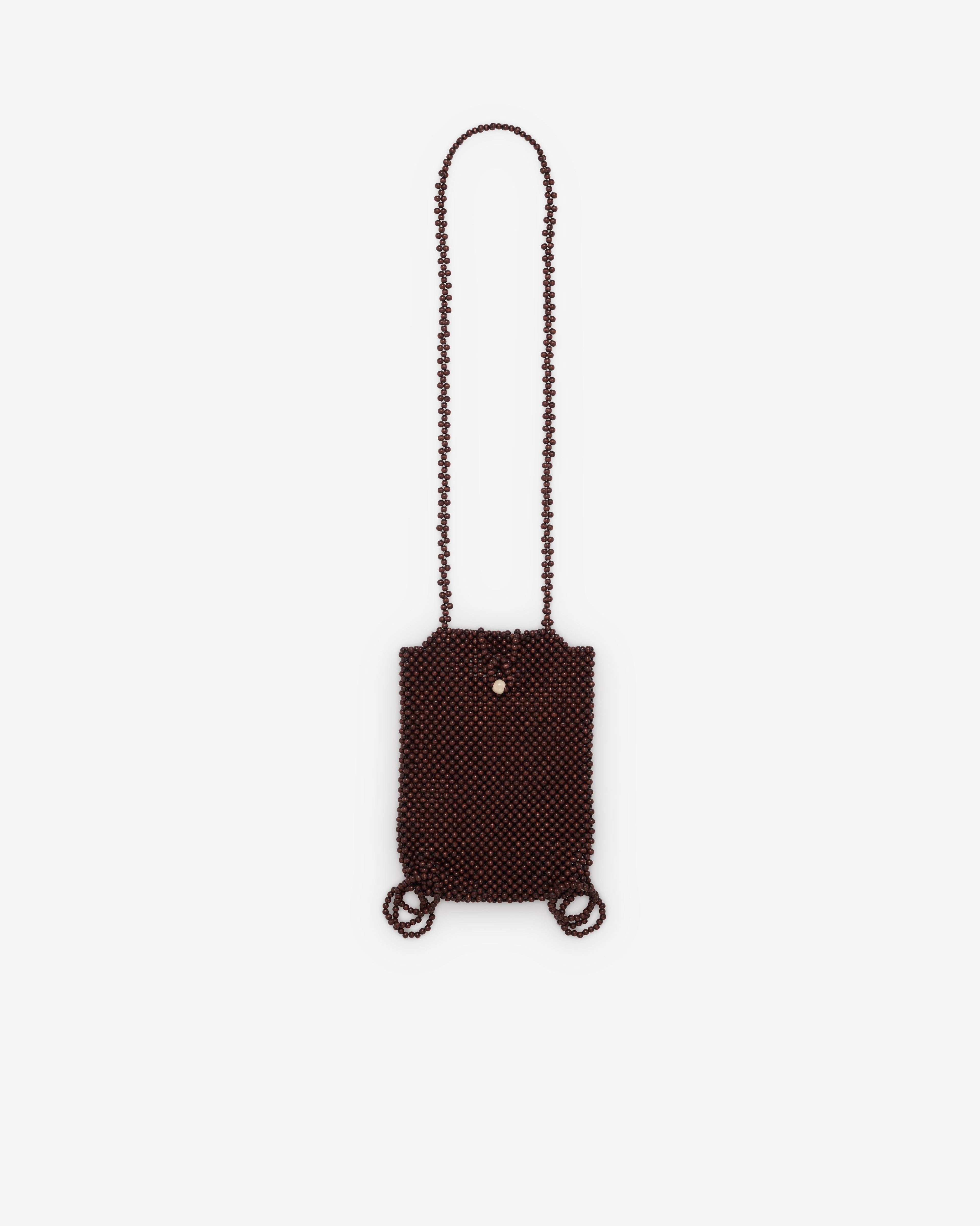 Lemaire  - Women's Grigri Phone Holder - (Dark Brown) by LEMAIRE