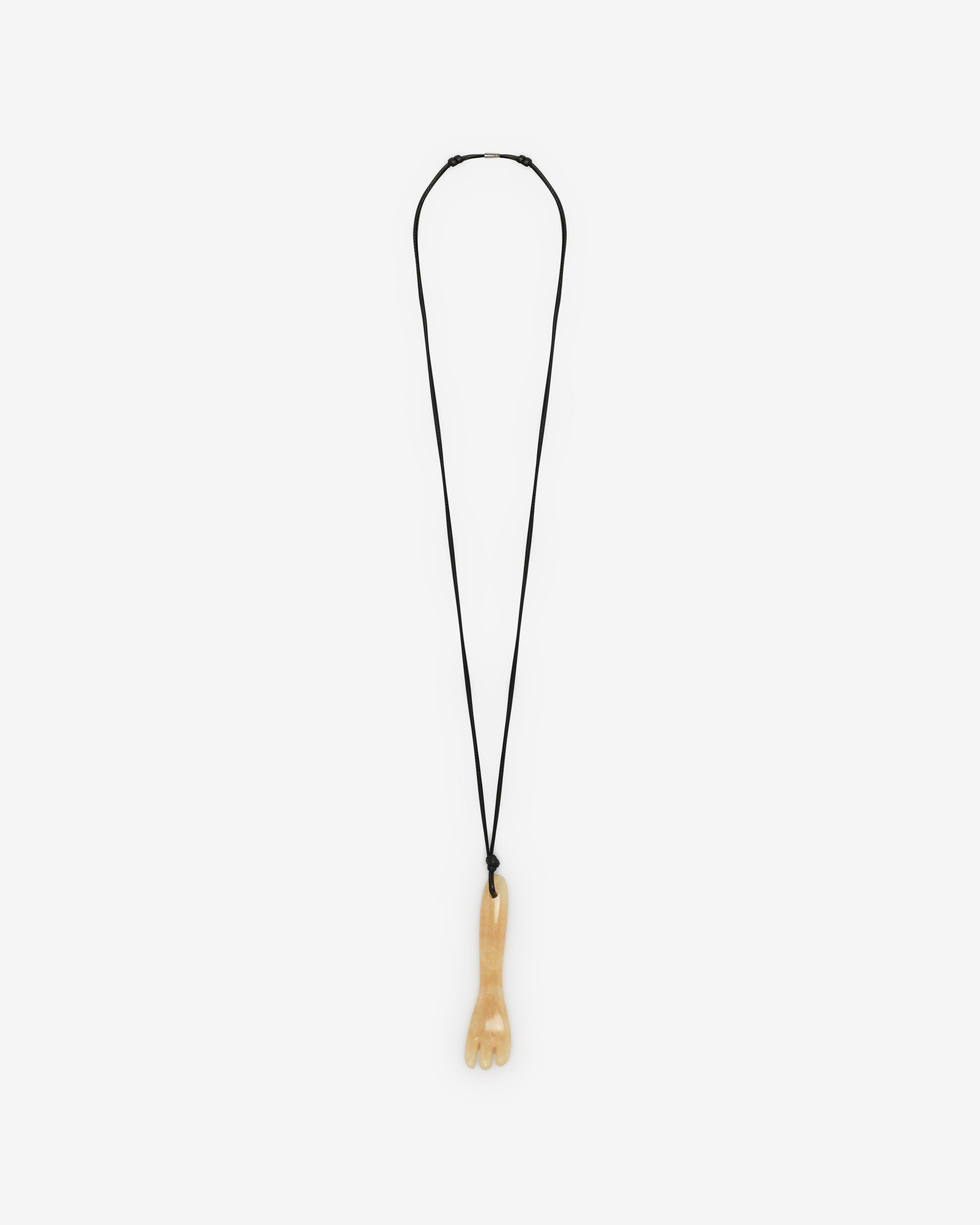 Lemaire  - Women's Gua Sha Fork Necklace - (Yellow) by LEMAIRE