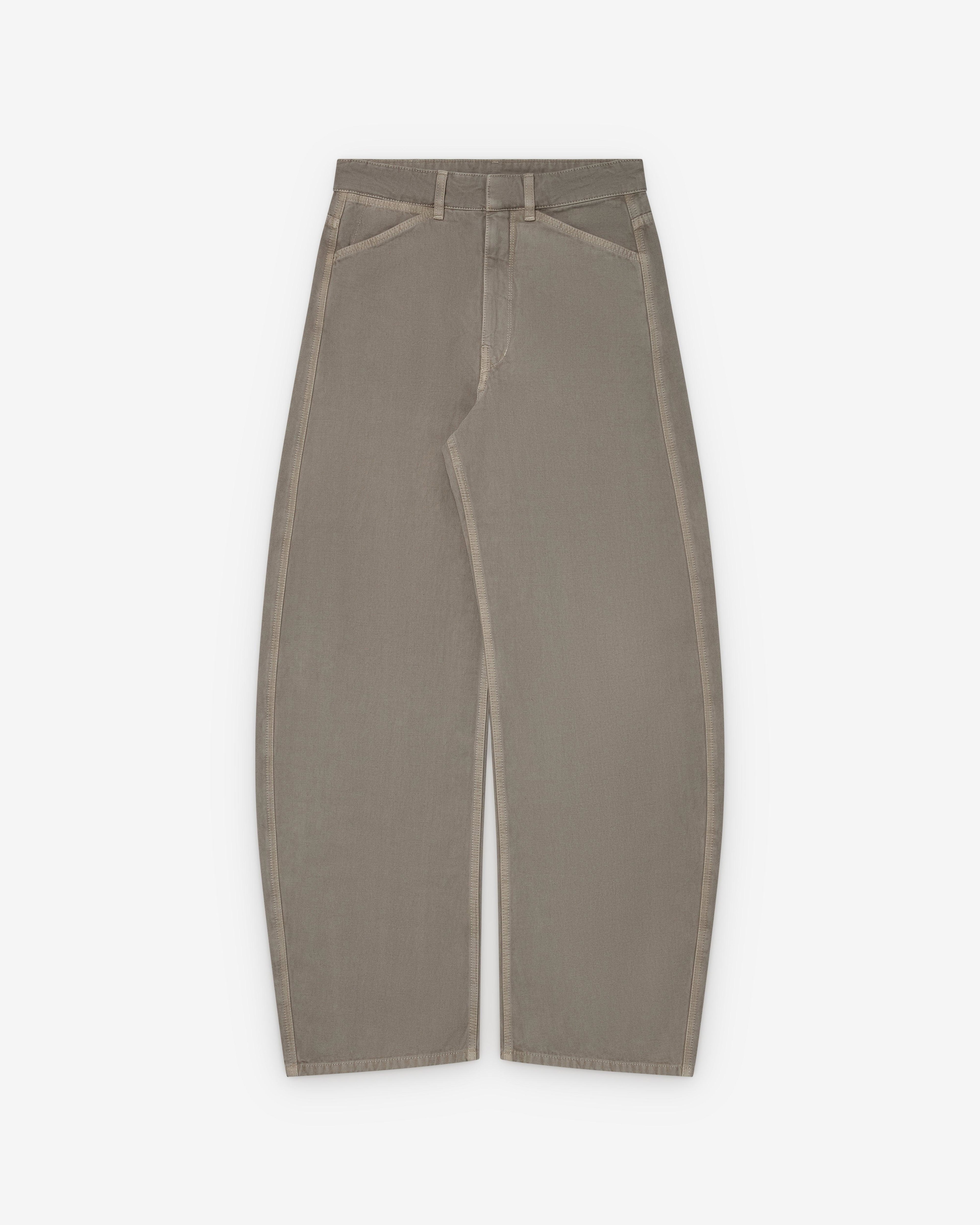 Lemaire - Women's High Waisted Curved Pants - (Snow Broken Twill) by LEMAIRE
