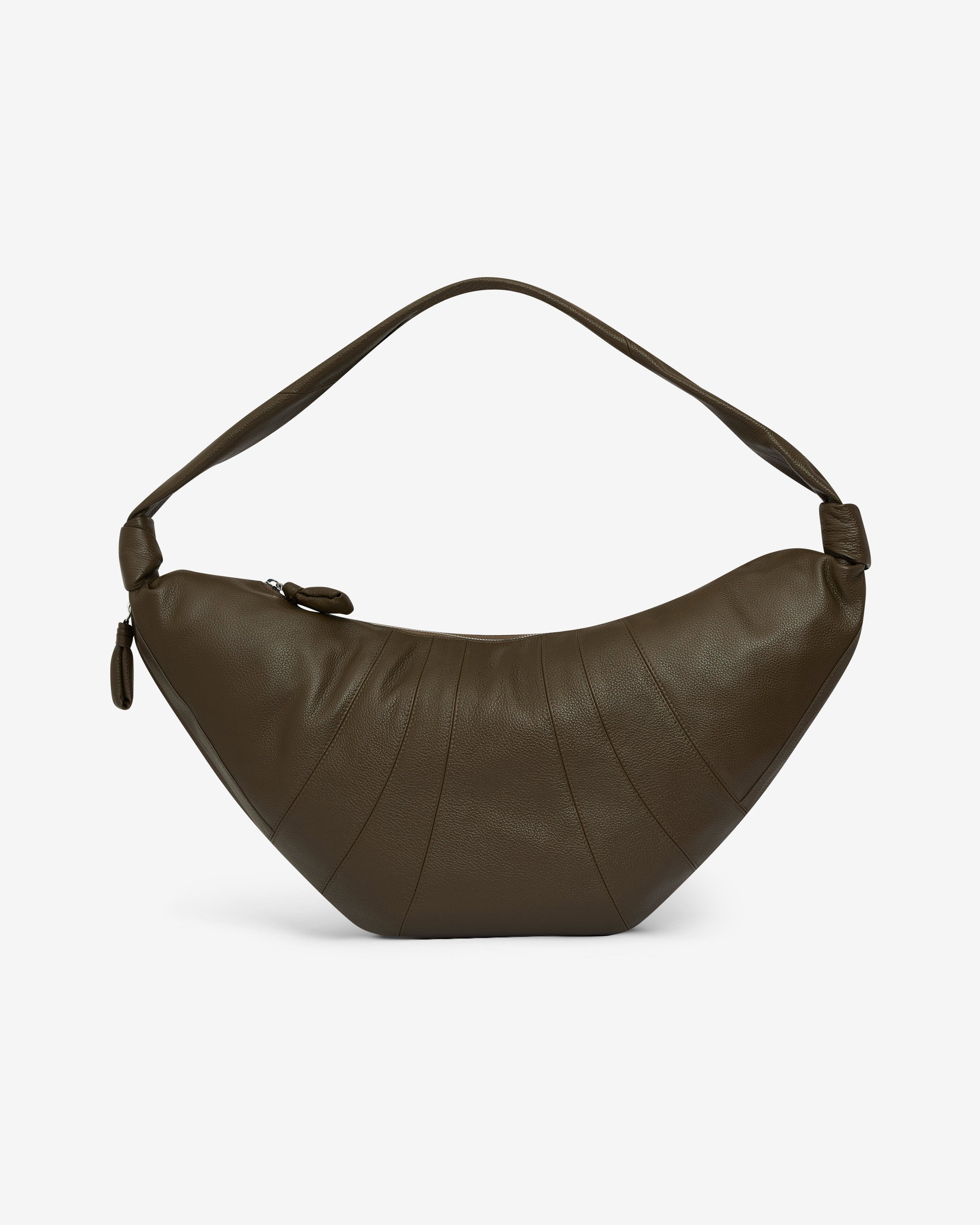 Lemaire  - Women's Large Croissant Bag - (Dark Olive) by LEMAIRE