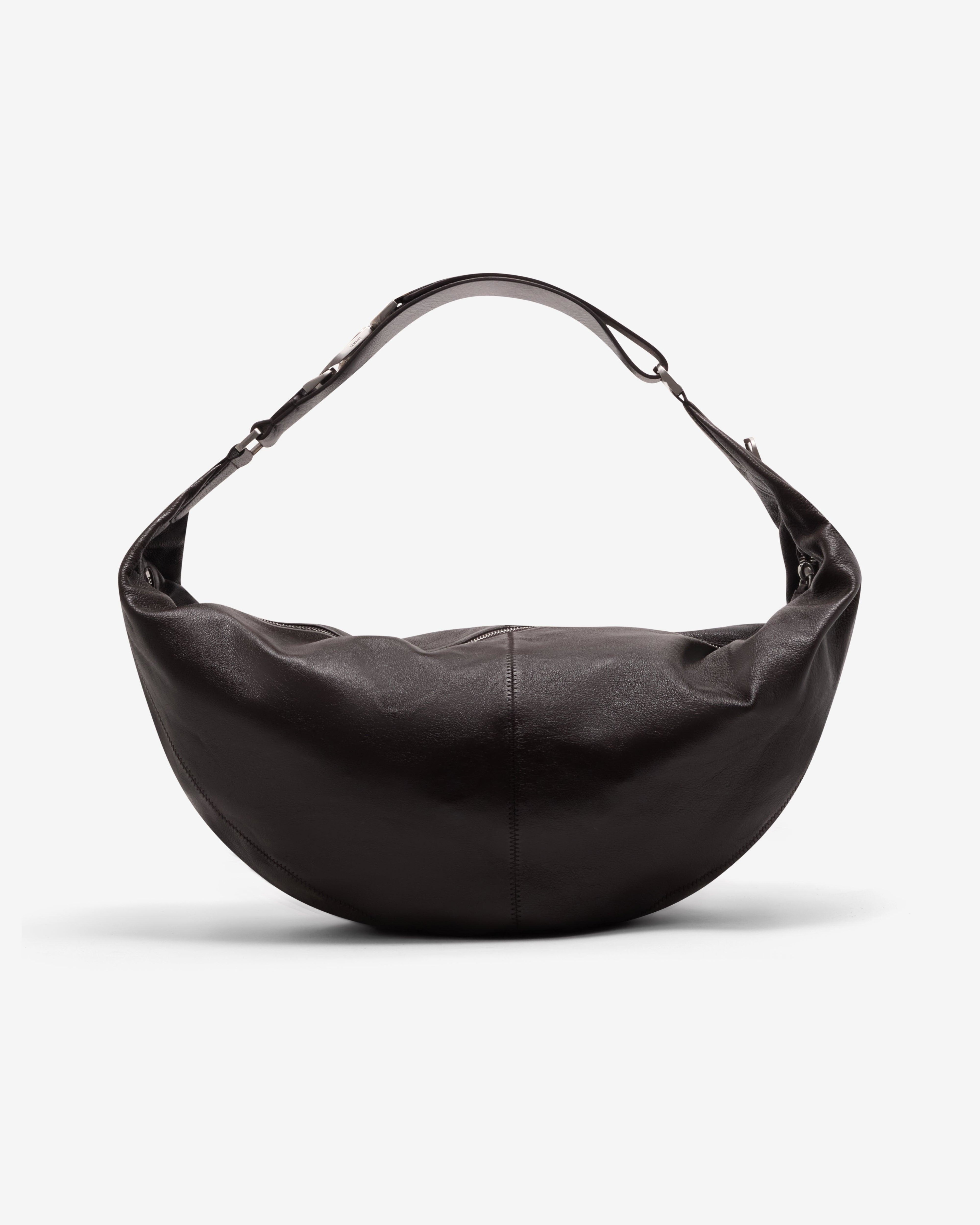 Lemaire  - Women's Large Quiver Clip Bag - (Dark Chocolate) by LEMAIRE