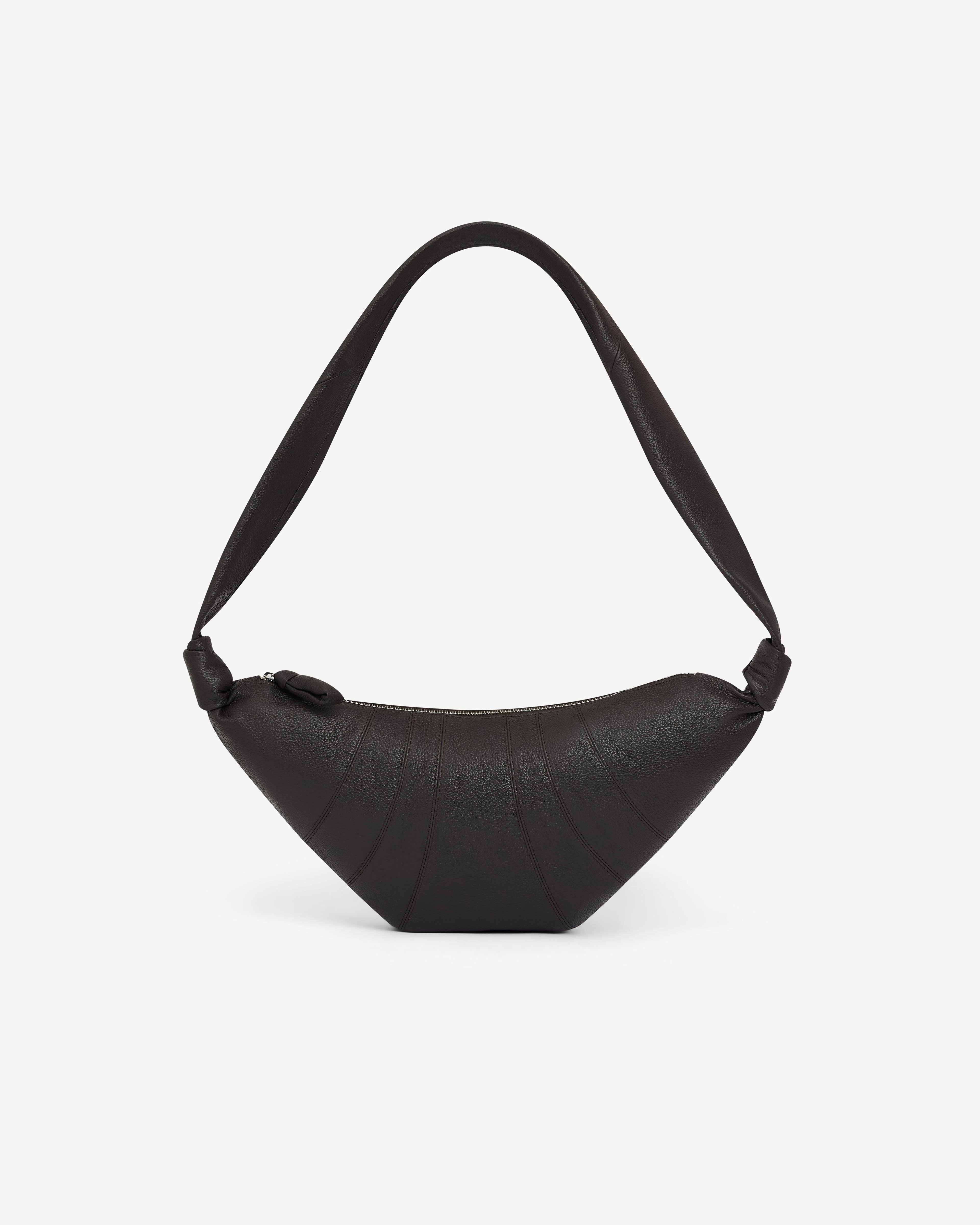 Lemaire  - Women's Medium Croissant Bag - (Dark Chocolate) by LEMAIRE