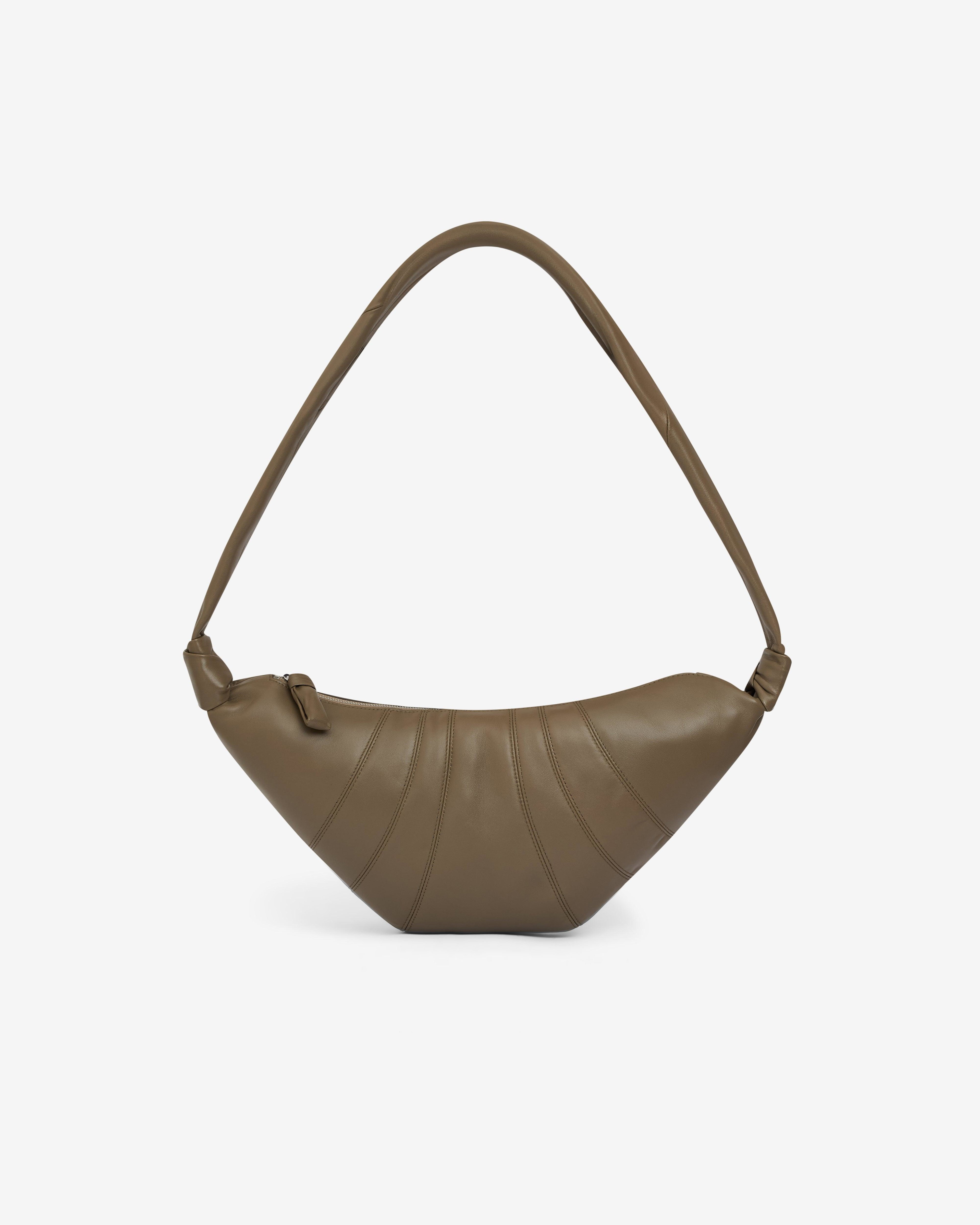 Lemaire  - Women's Medium Croissant Bag - (Dark Khaki) by LEMAIRE