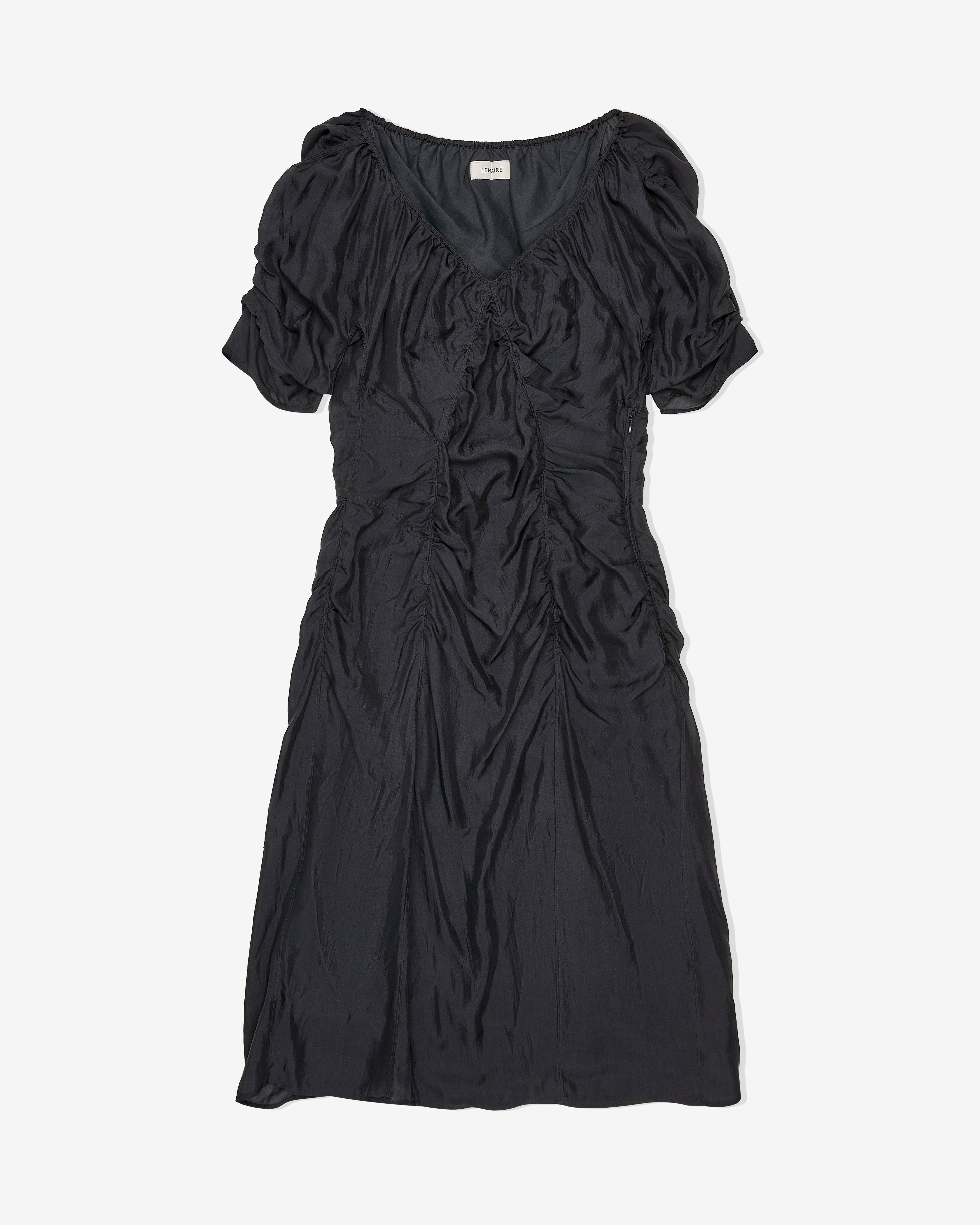 Lemaire - Women's Midi Dress - (Charcoal) by LEMAIRE