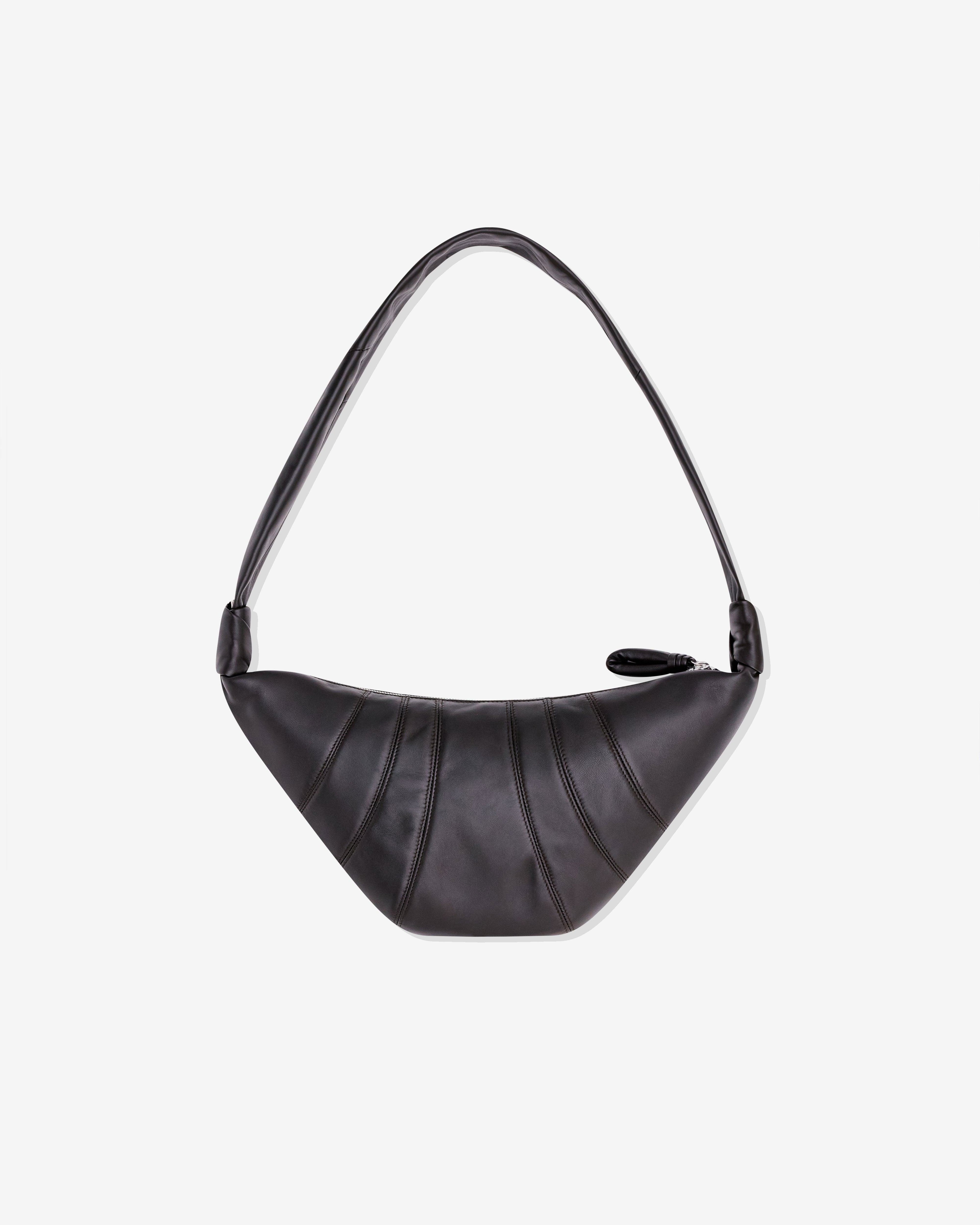 Lemaire - Women’s Pearls Medium Croissant Bag - (Dark Brown) by LEMAIRE
