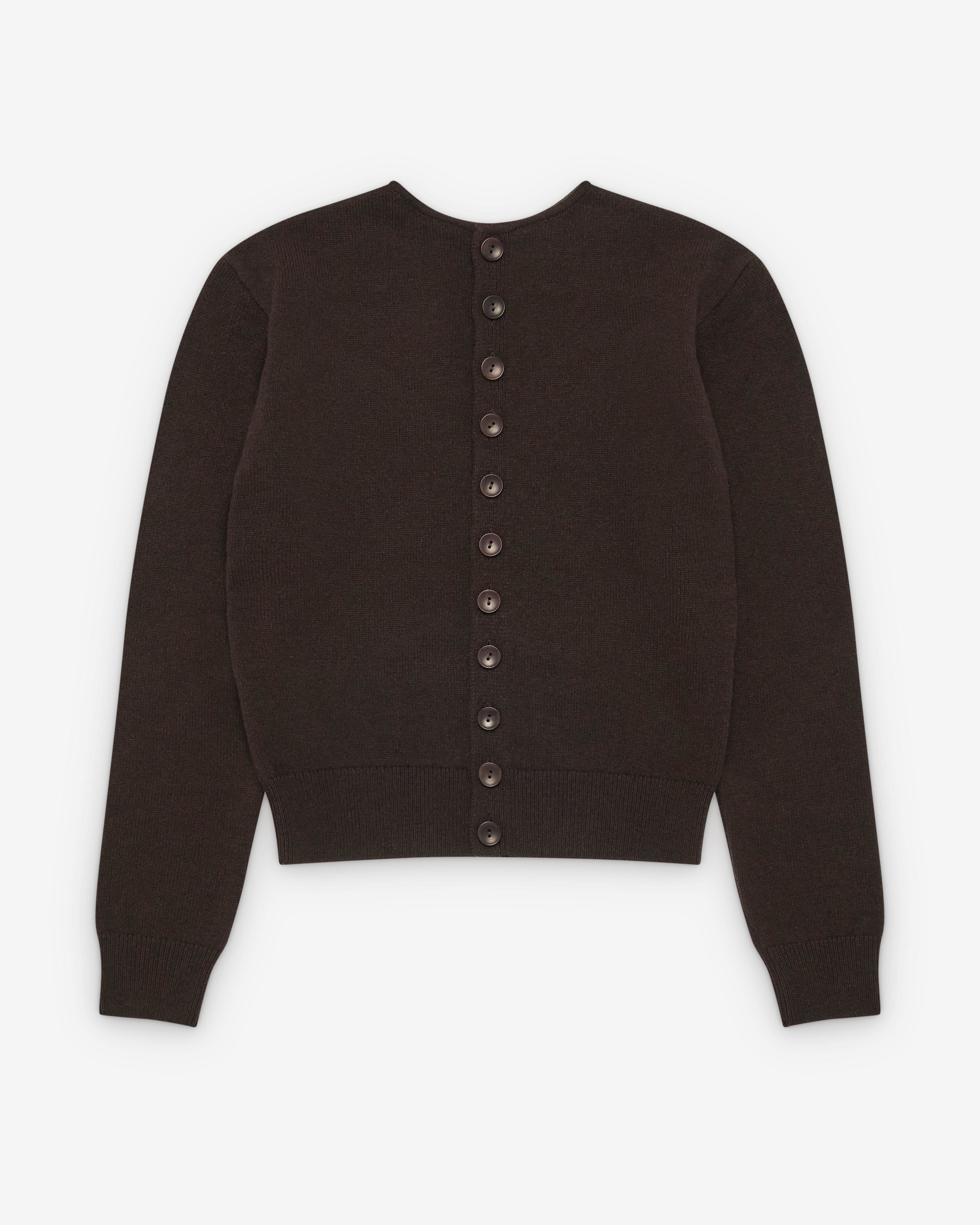 Lemaire  - Women's Reversible Buttoned Sweater - (Ebony) by LEMAIRE