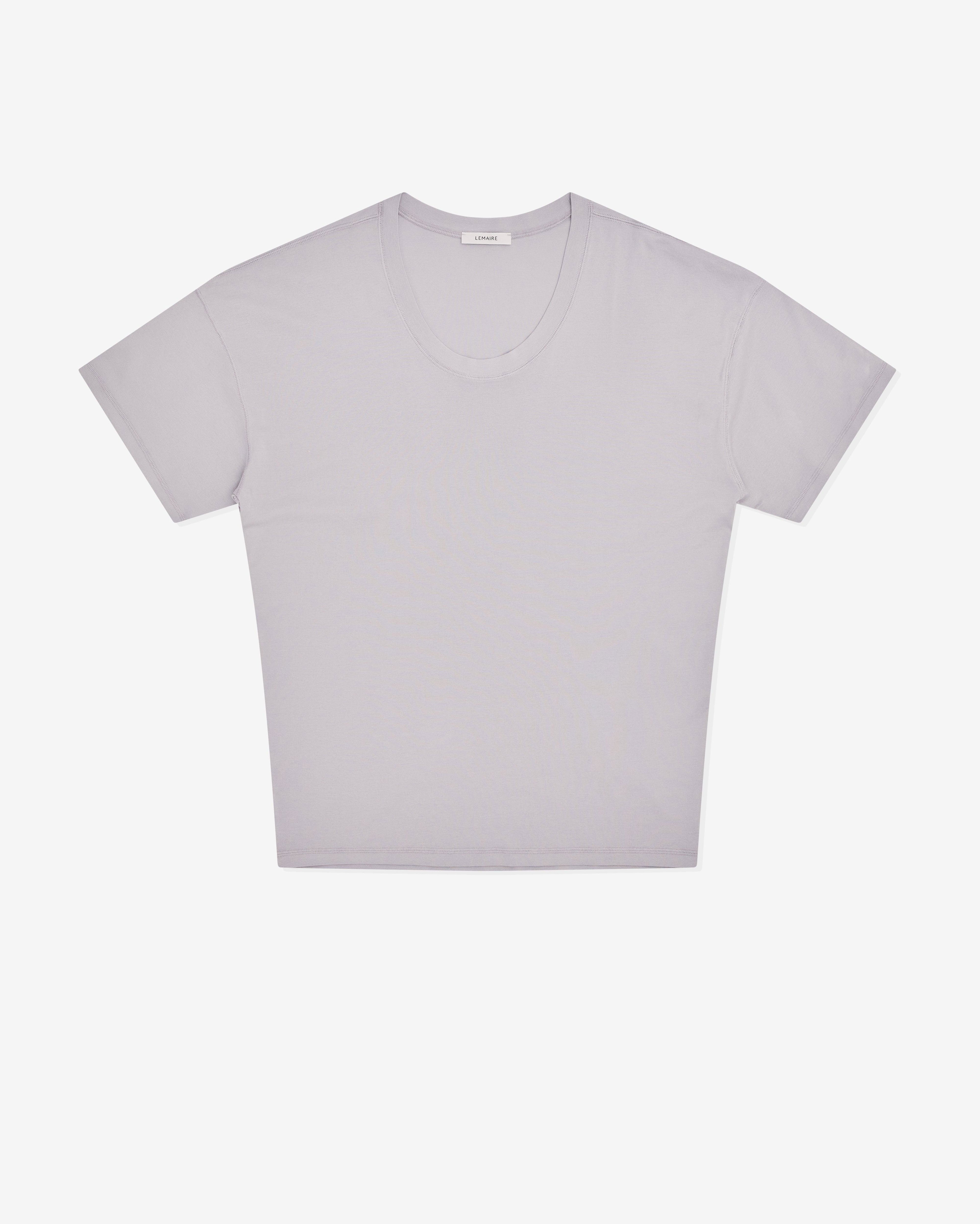 Lemaire - Women’s Rib T-Shirt - (Blue/Grey) by LEMAIRE