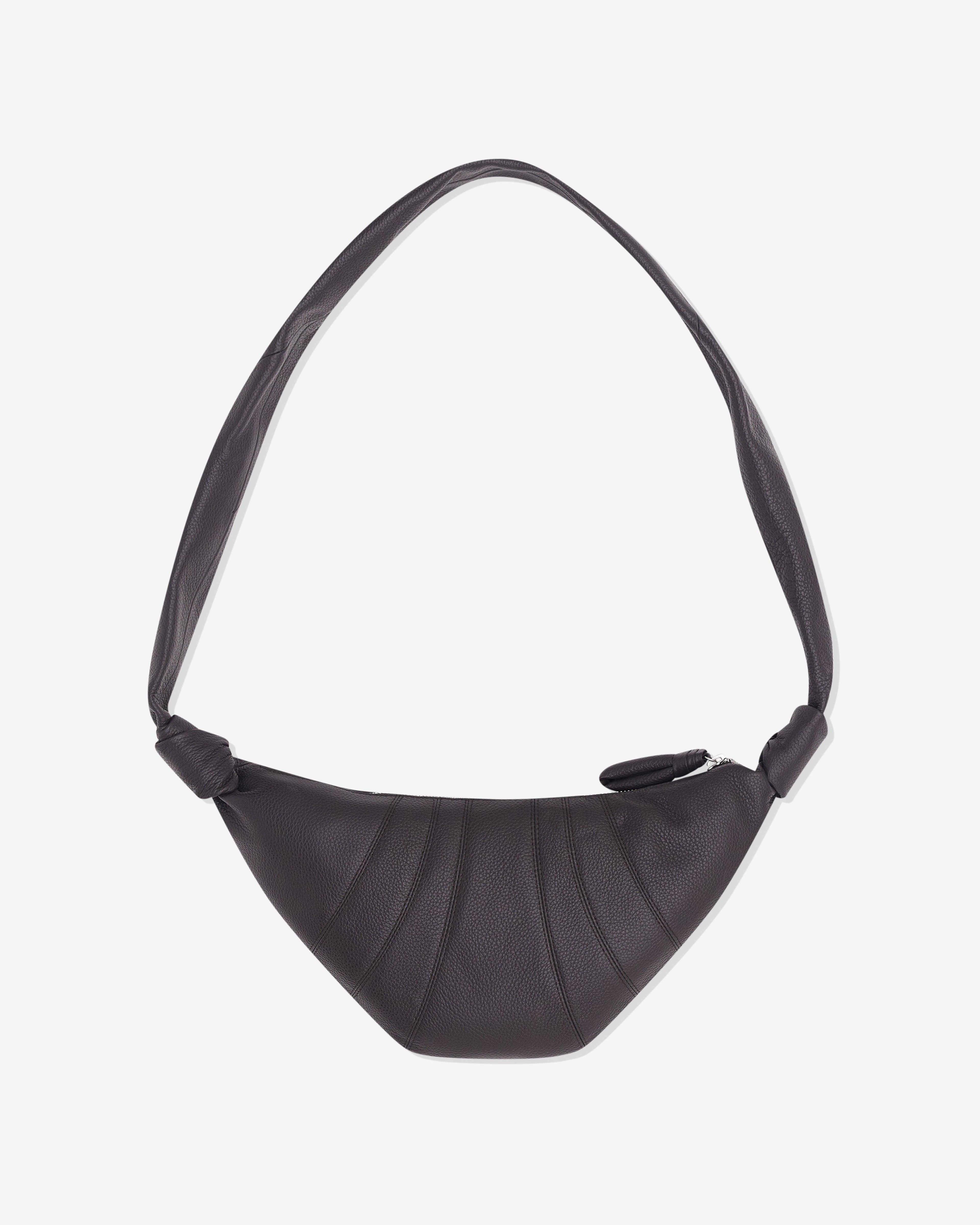 Lemaire - Women’s Small Grained Leather Croissant Bag - (Dark Chocolate) by LEMAIRE