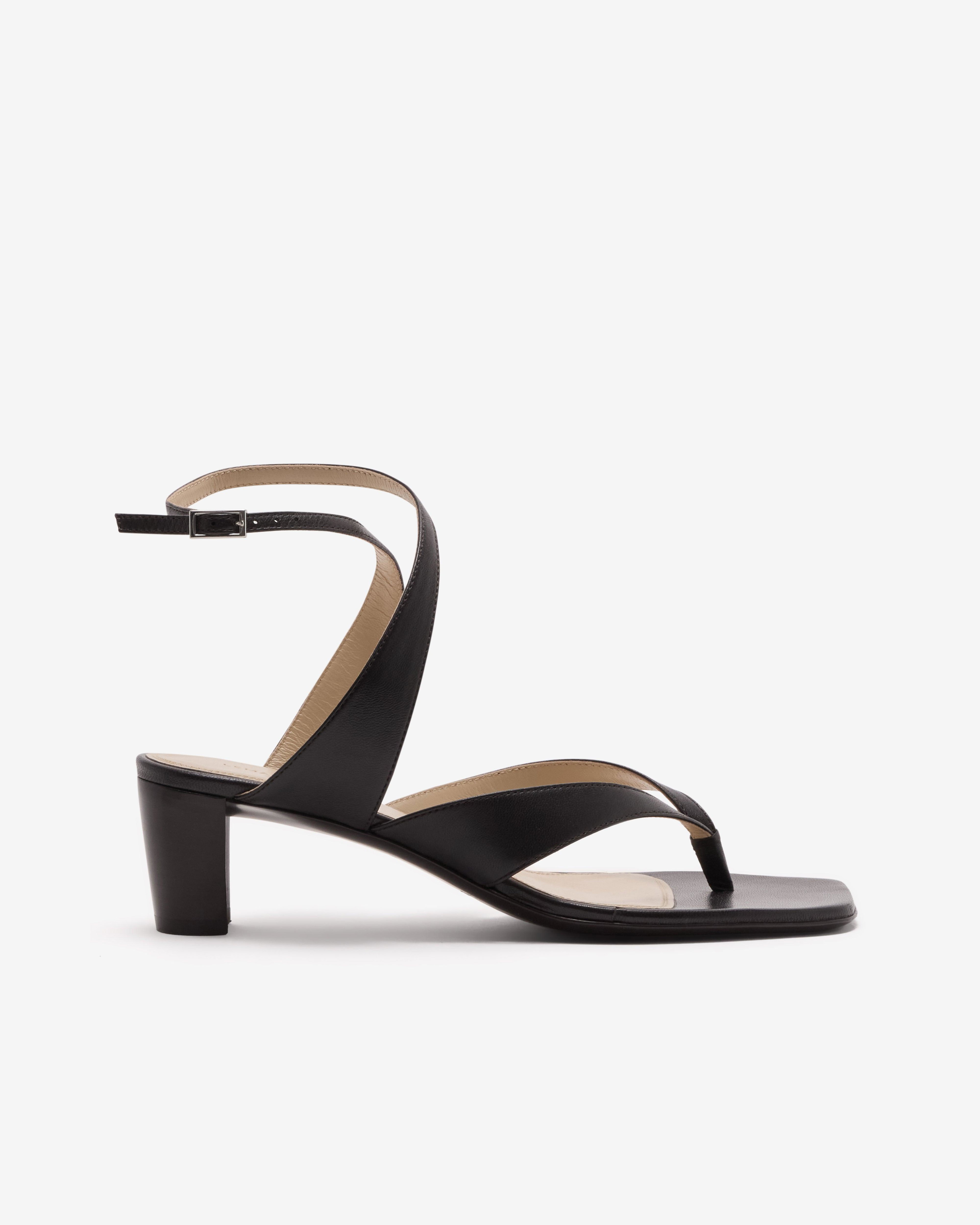 Lemaire  - Women's Tong Sandals - (Dark Chocolate) by LEMAIRE
