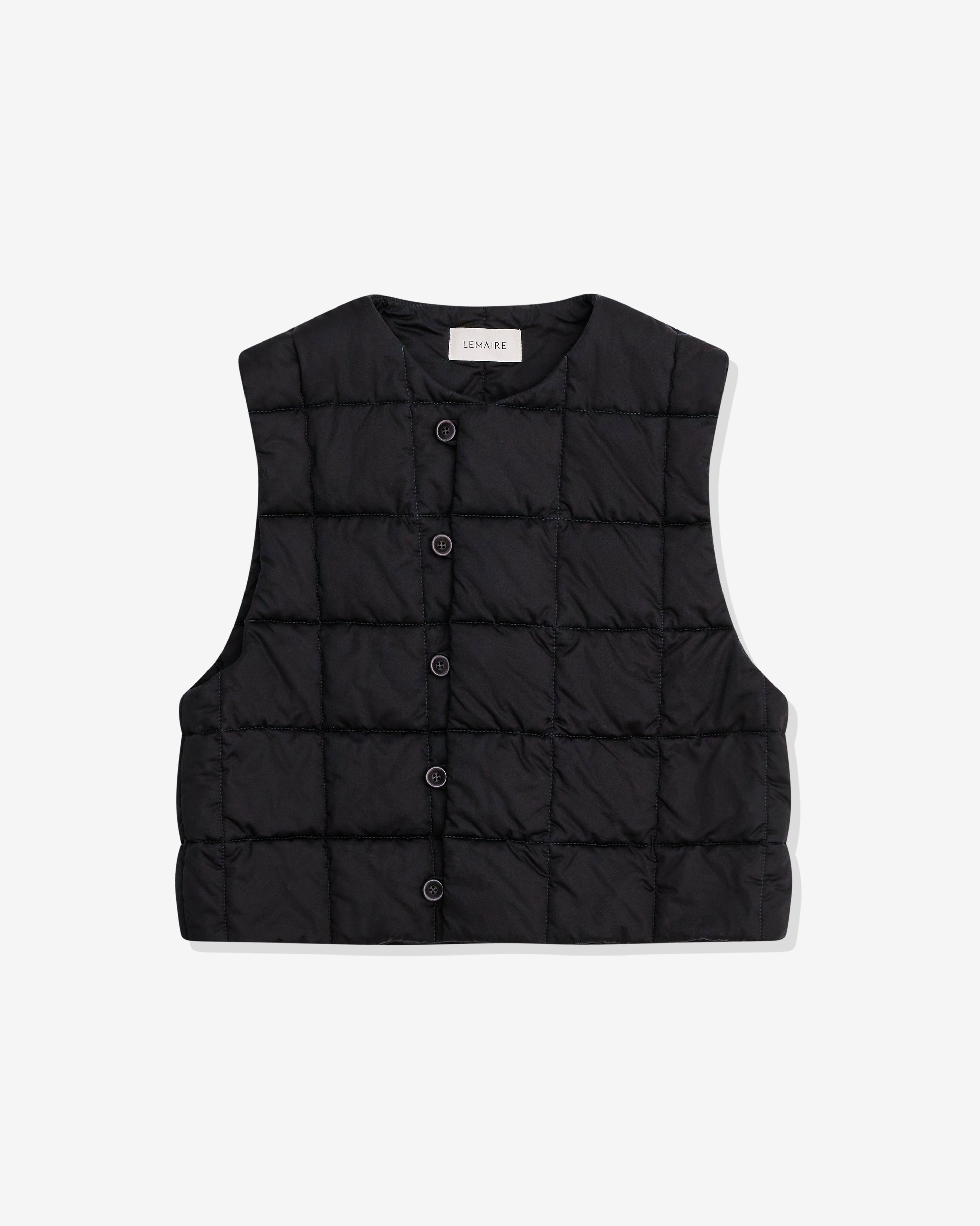 Lemaire - Women’s Wadded Gilet - (Black) by LEMAIRE