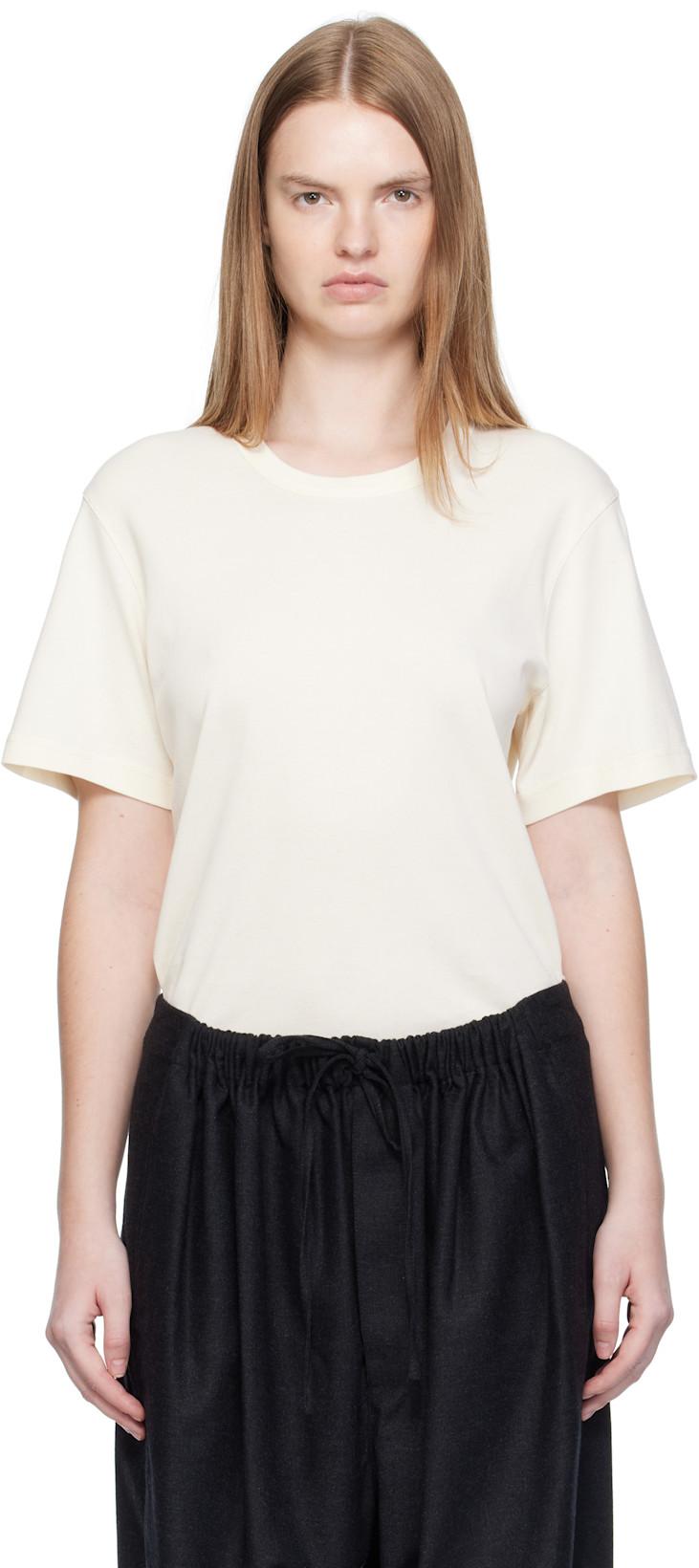 Off-White Rib T-shirt by LEMAIRE