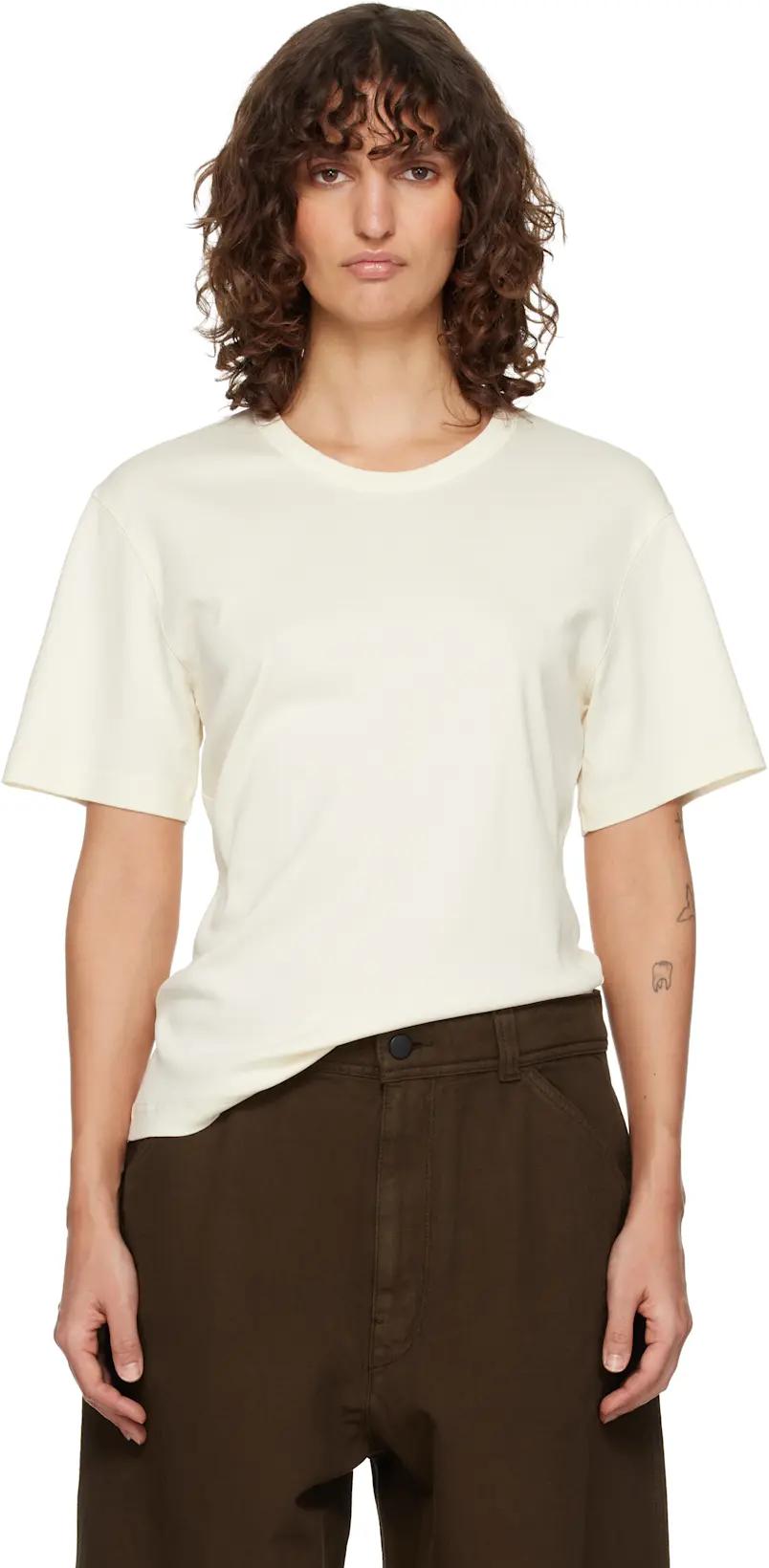 Off-White Rib T-shirt by LEMAIRE