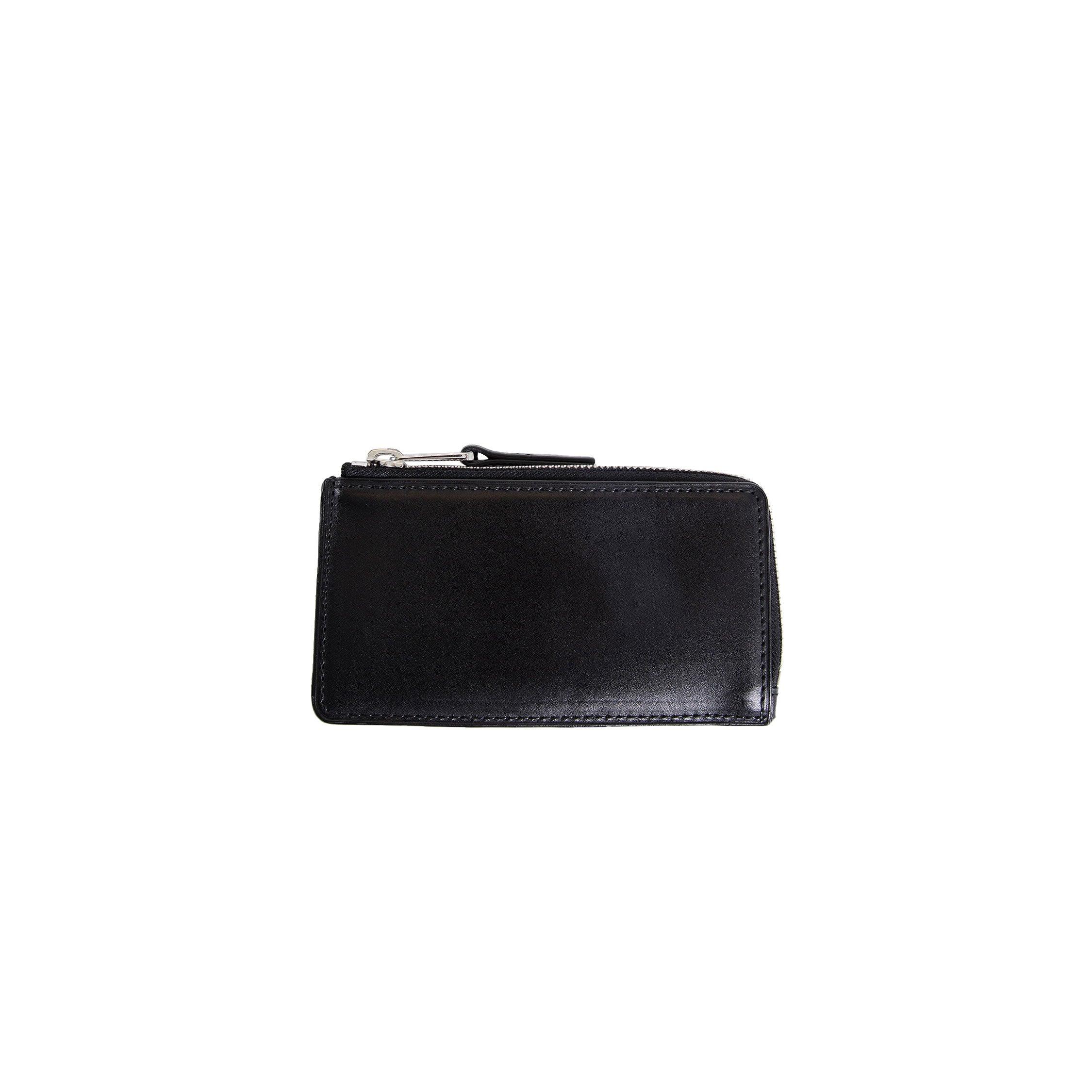 Patina zip coin card holder by LEMAIRE