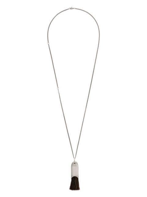 Personal Brush tassel-pendant necklace by LEMAIRE