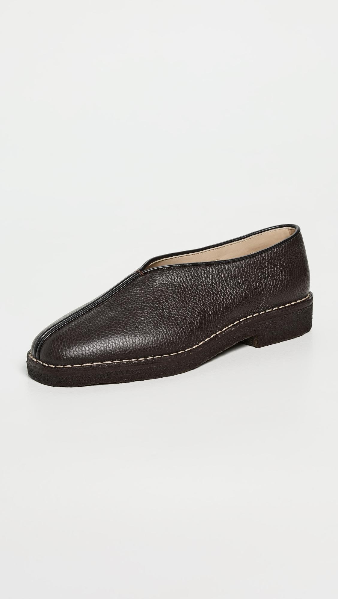 Piped Crepe Slippers by LEMAIRE