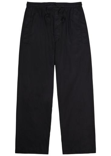 Pyjama cotton-poplin straight-leg trousers by LEMAIRE
