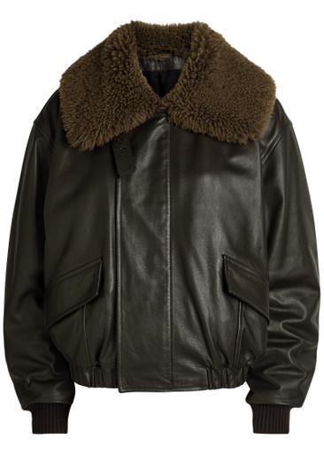 Quilted leather jacket by LEMAIRE