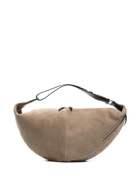 Quiver suede shoulder bag by LEMAIRE
