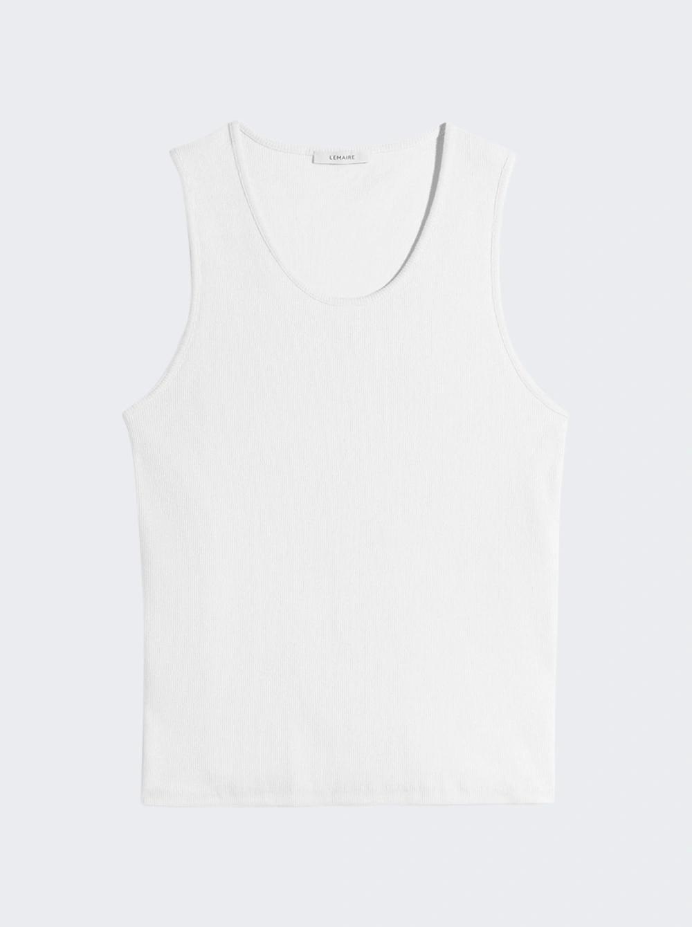 Rib Tank Top Milk  | The Webster by LEMAIRE