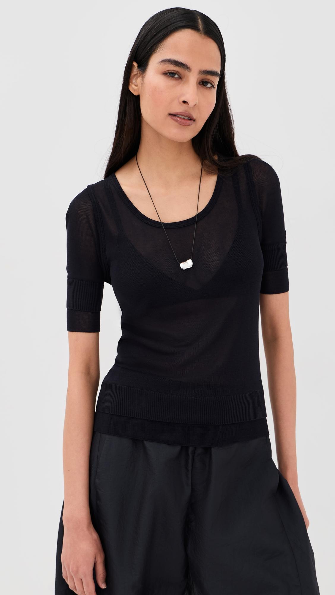 Seamless Trompe L'Oeil Top by LEMAIRE