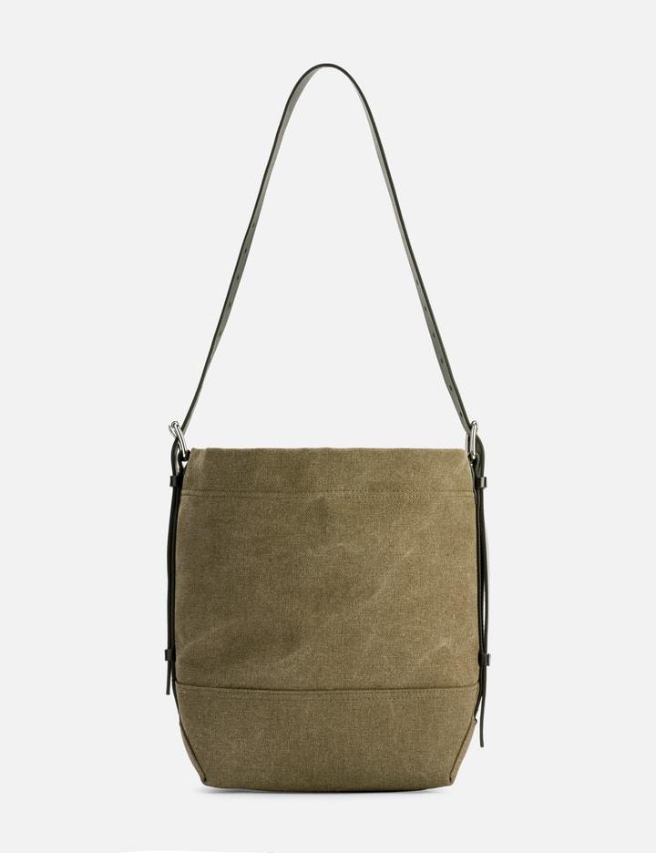 Small Belted Tote Bag In Cotton Canvas by LEMAIRE