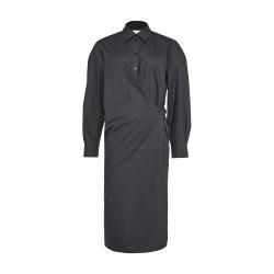 Straight collar twisted dress by LEMAIRE