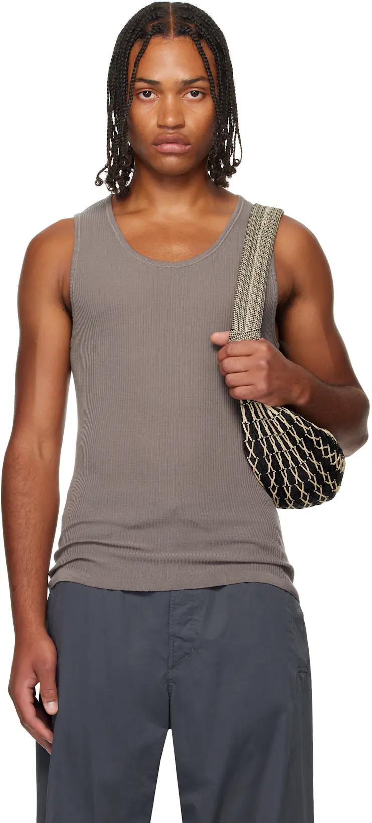 Taupe Debardeur Tank Top by LEMAIRE
