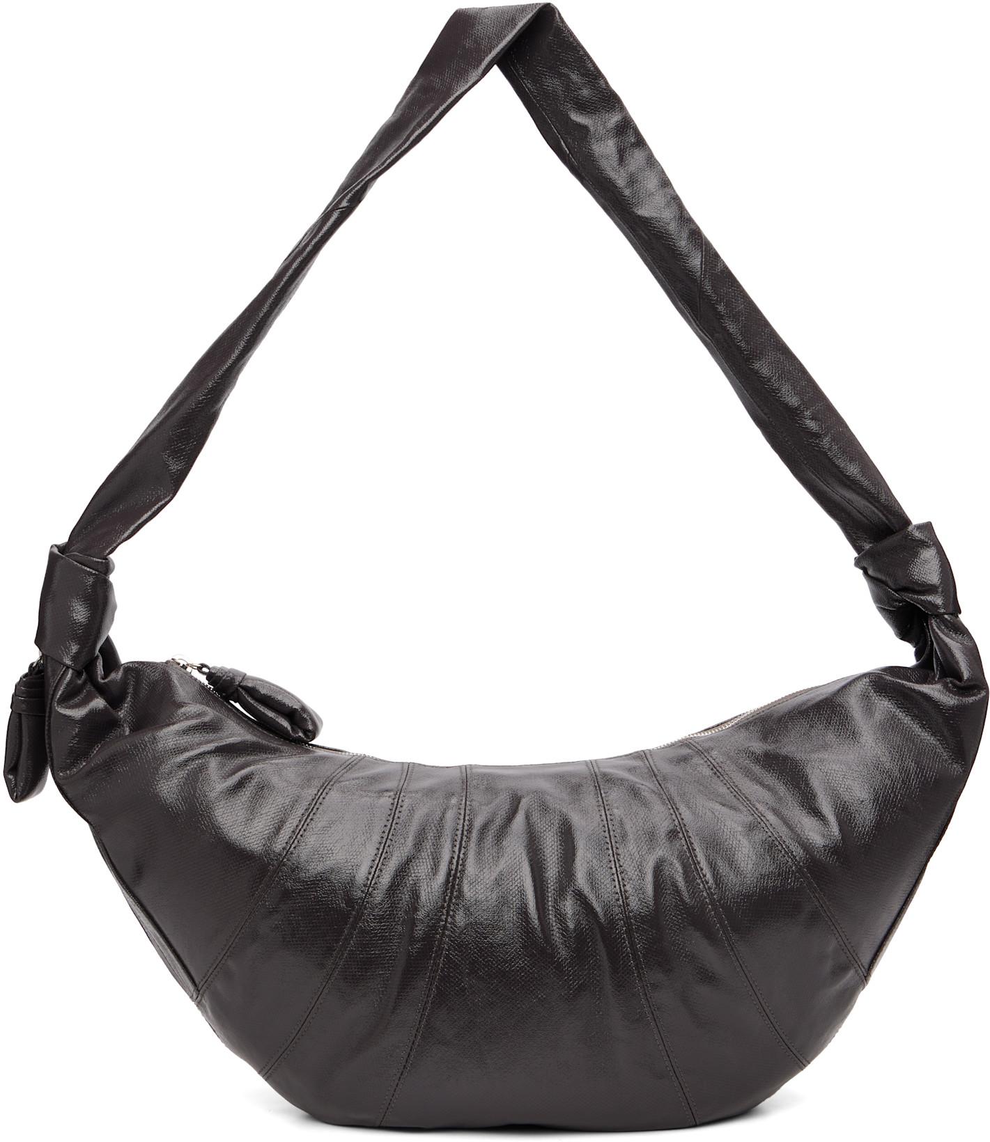 Taupe Large Croissant Bag by LEMAIRE