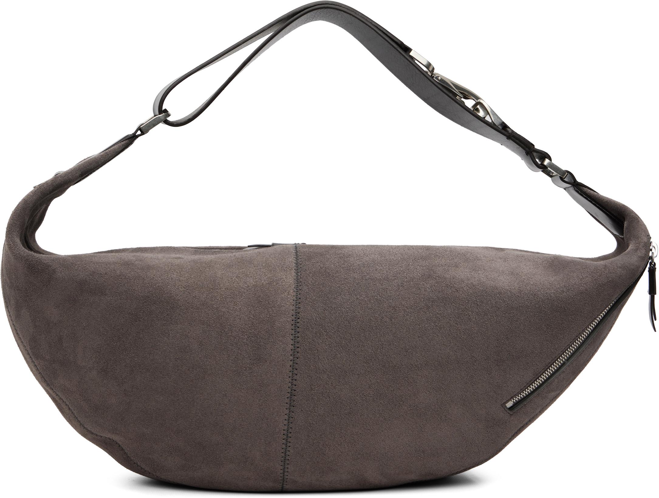 Taupe Quiver Clip Bag by LEMAIRE