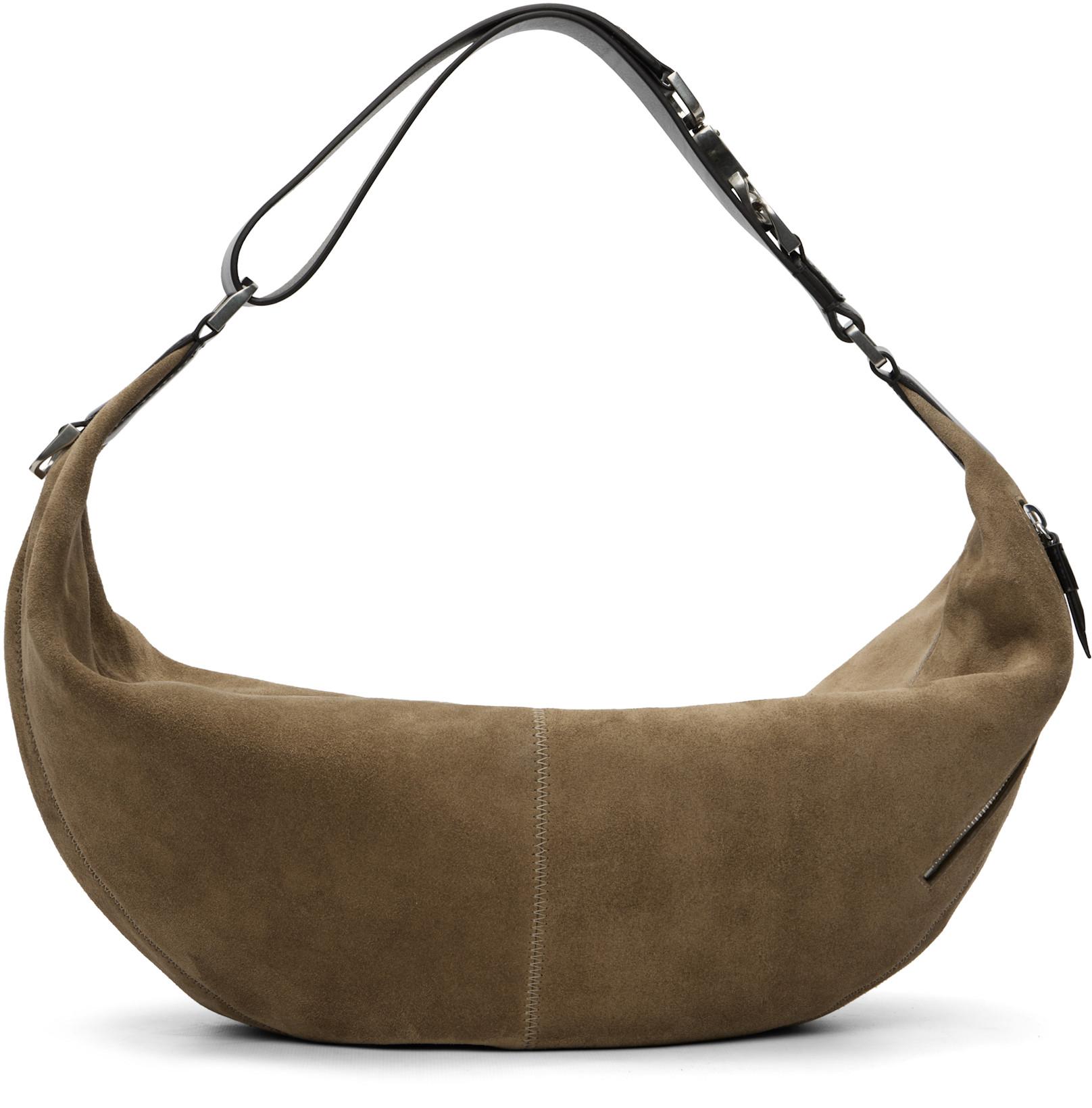 Taupe Quiver Clip Bag by LEMAIRE